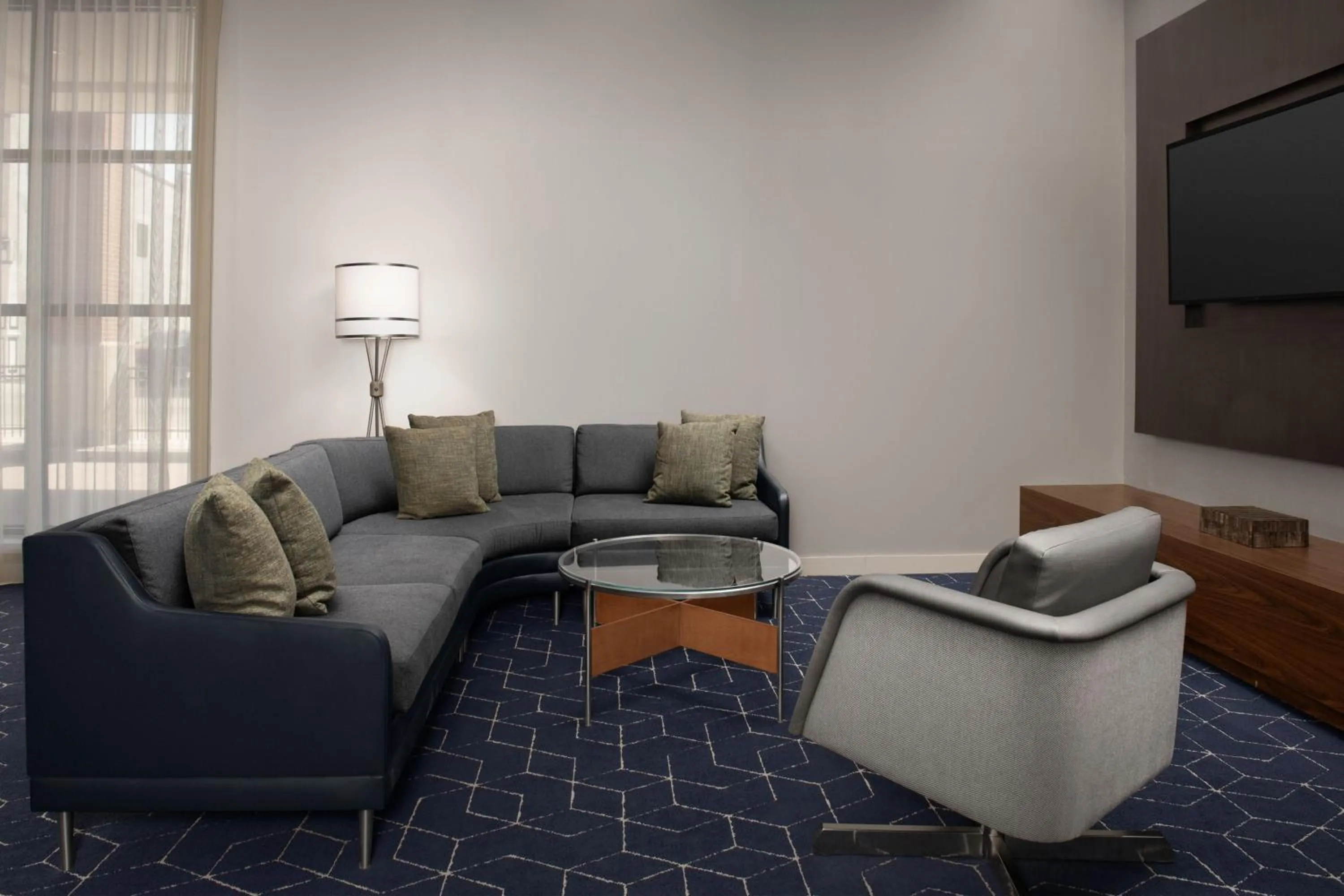 Lobby or reception in Courtyard Syracuse Downtown at Armory Square