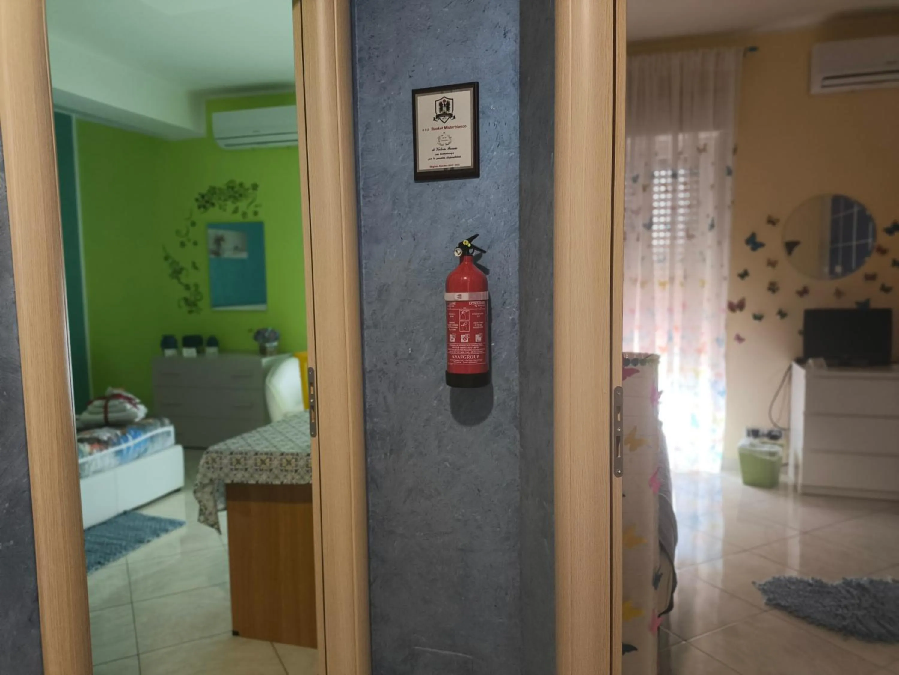 Bed in Butterfly Room