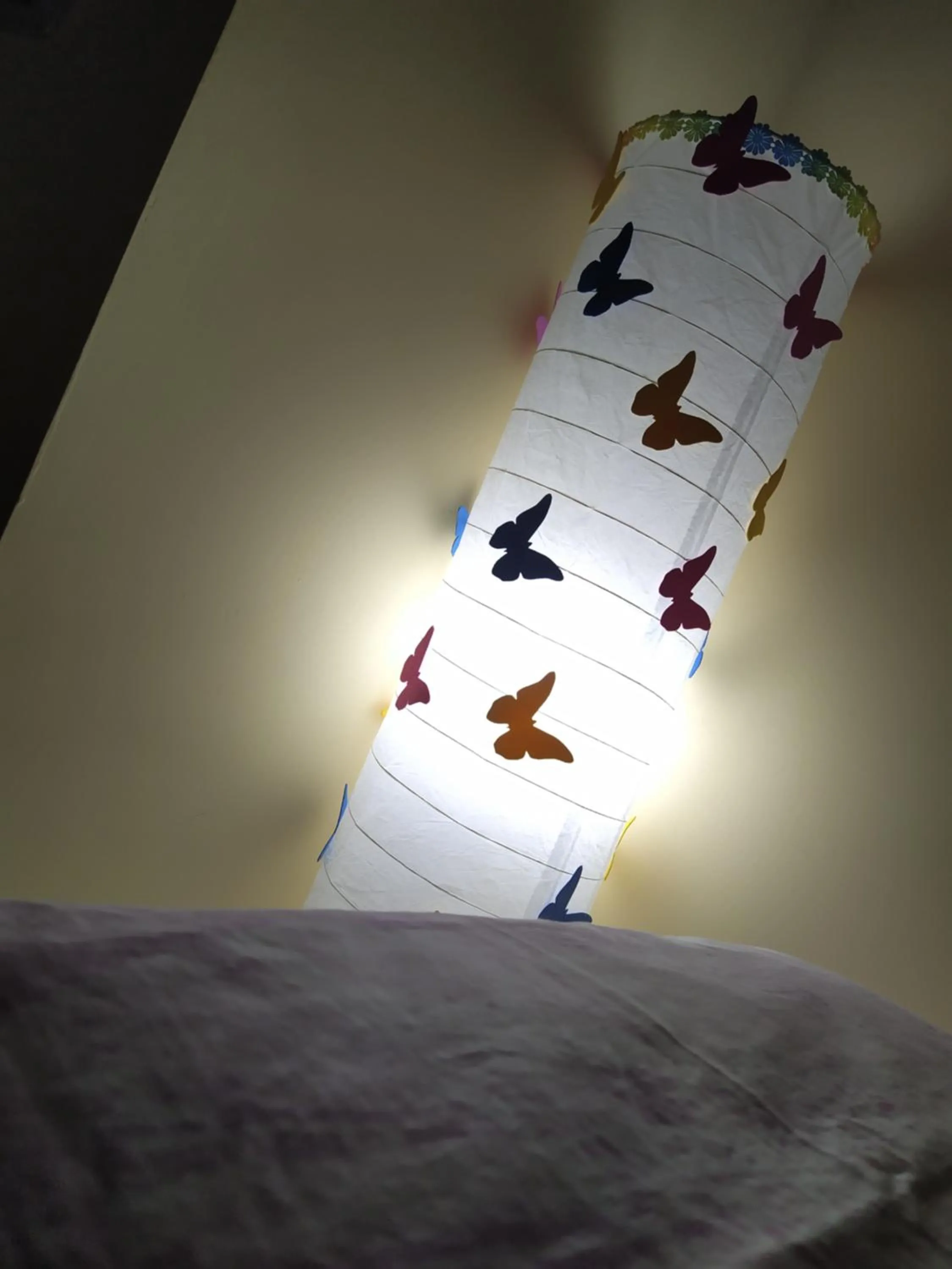 Bed in Butterfly Room