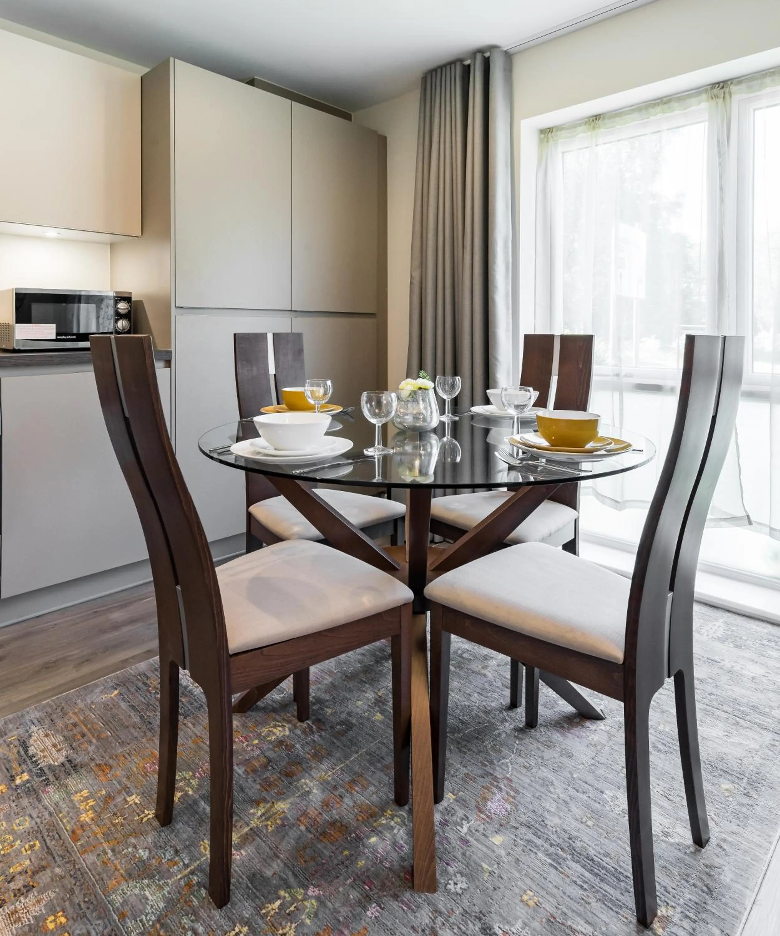 Dining area in Fortified Luxury Apartment
