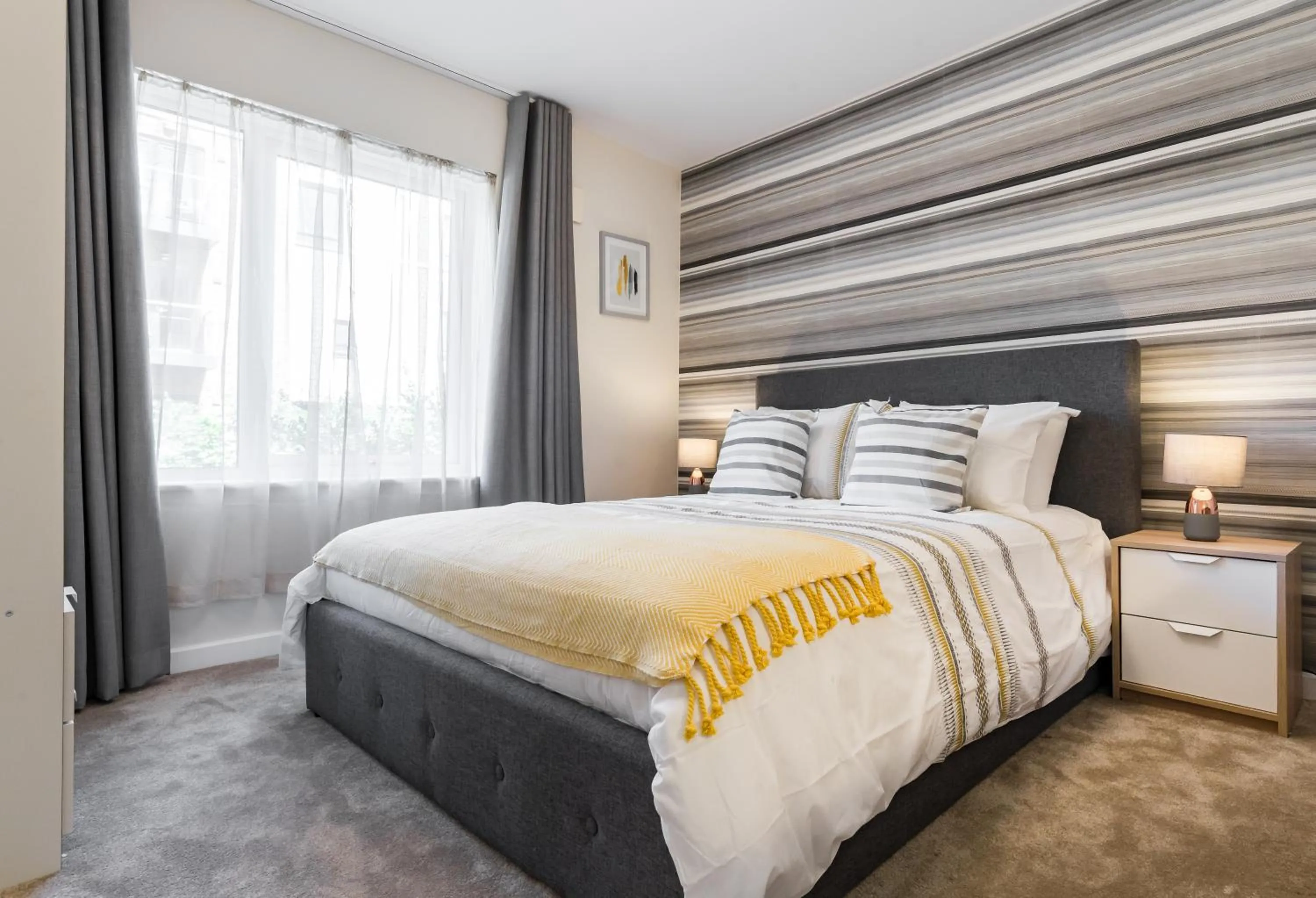 Bedroom, Bed in Fortified Luxury Apartment