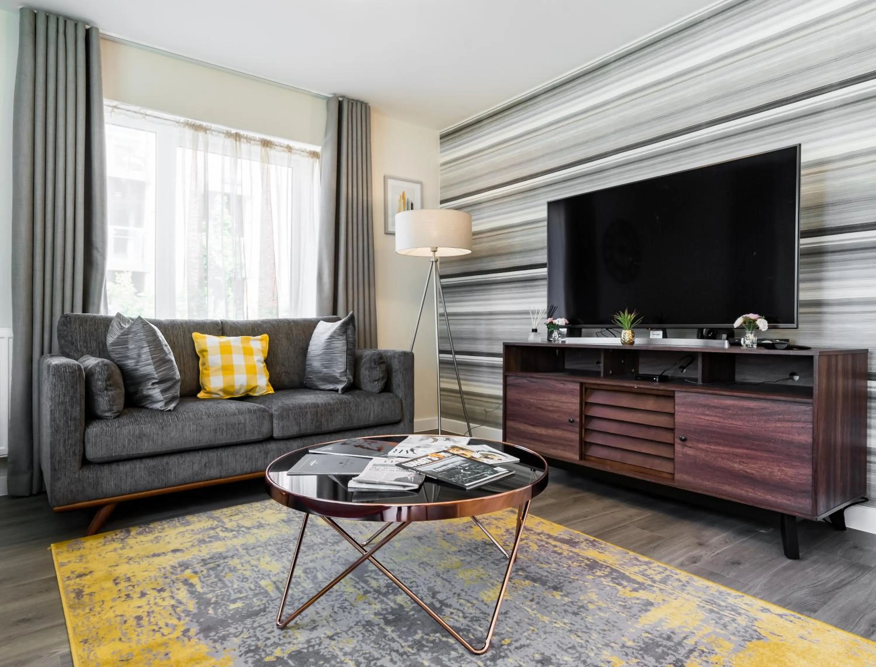 TV and multimedia in Fortified Luxury Apartment