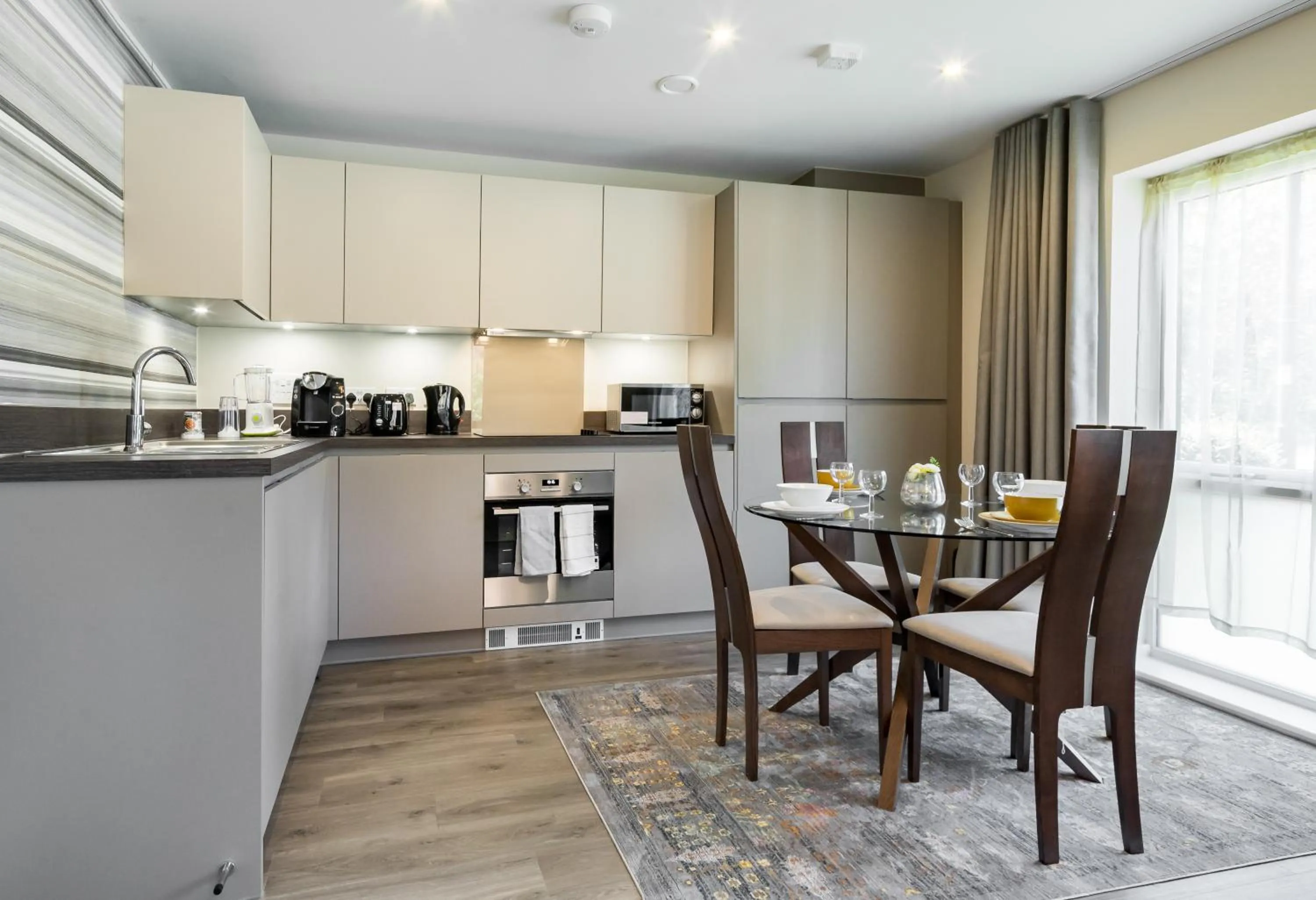 Dining area in Fortified Luxury Apartment