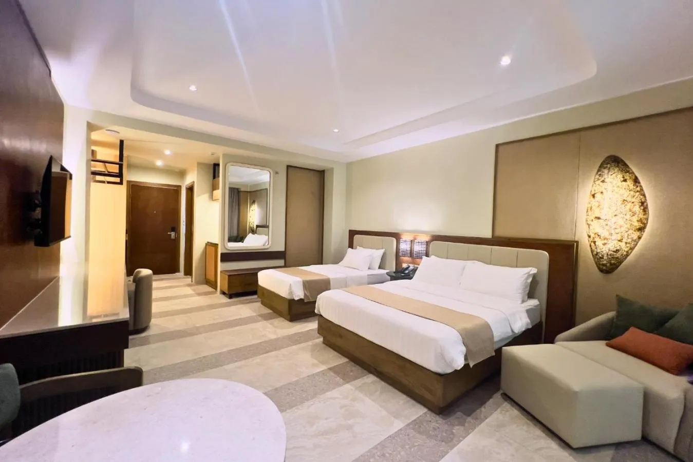 Bed in Coron Westown Resort