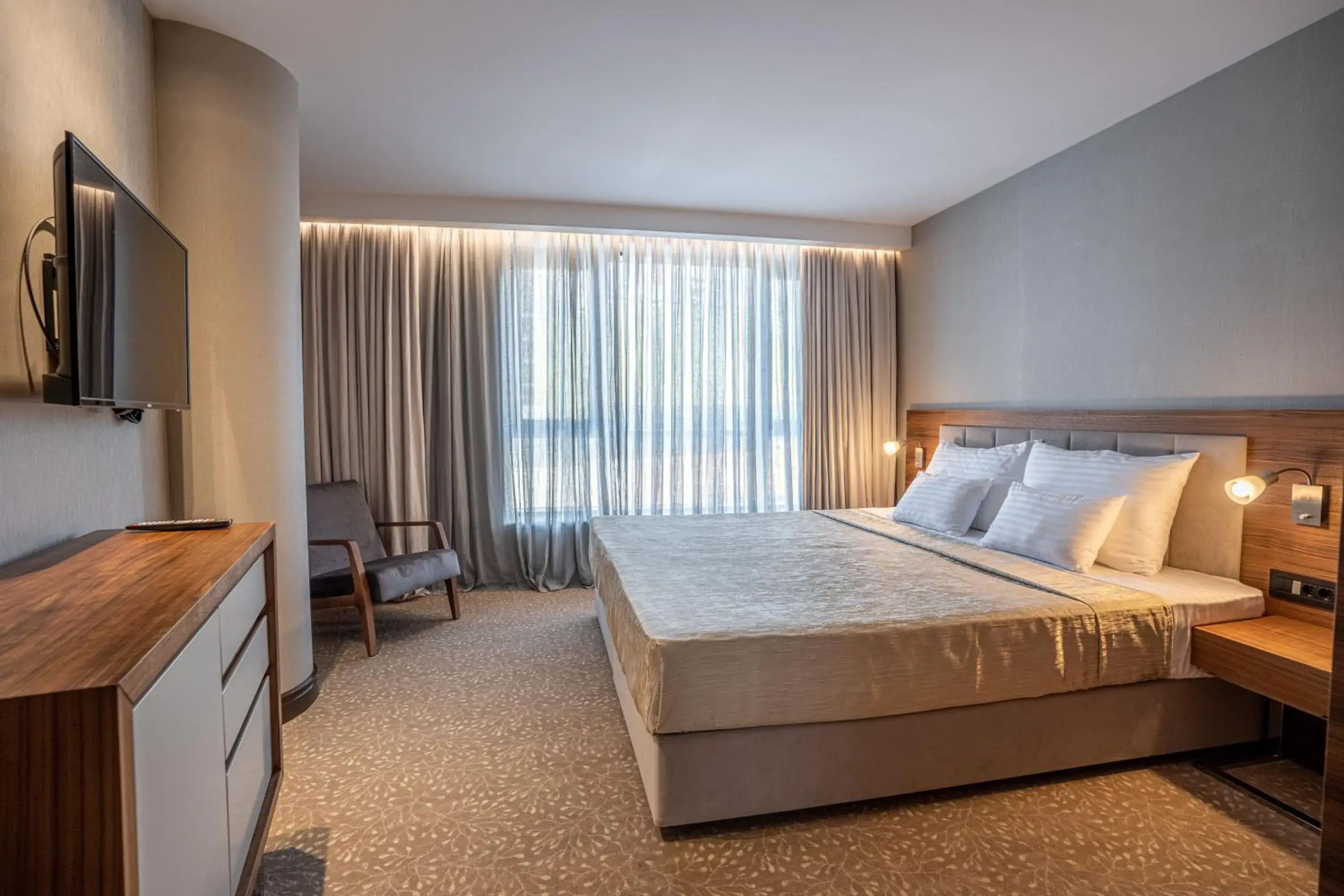 Bed in Hotel Tonanti Bed in Hotel Tonanti