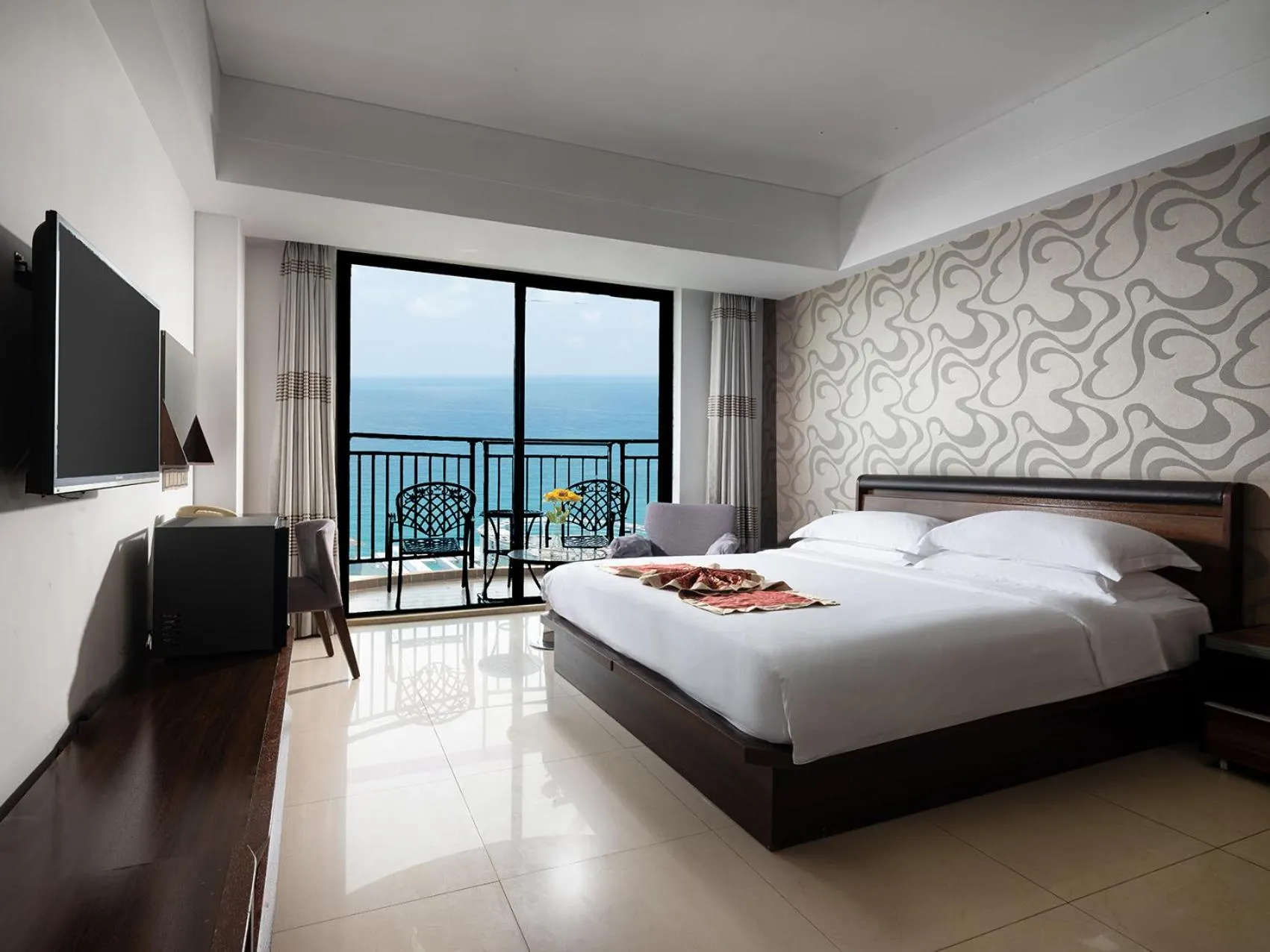 View (from property/room), Bed in Barry Boutique Hotel Sanya