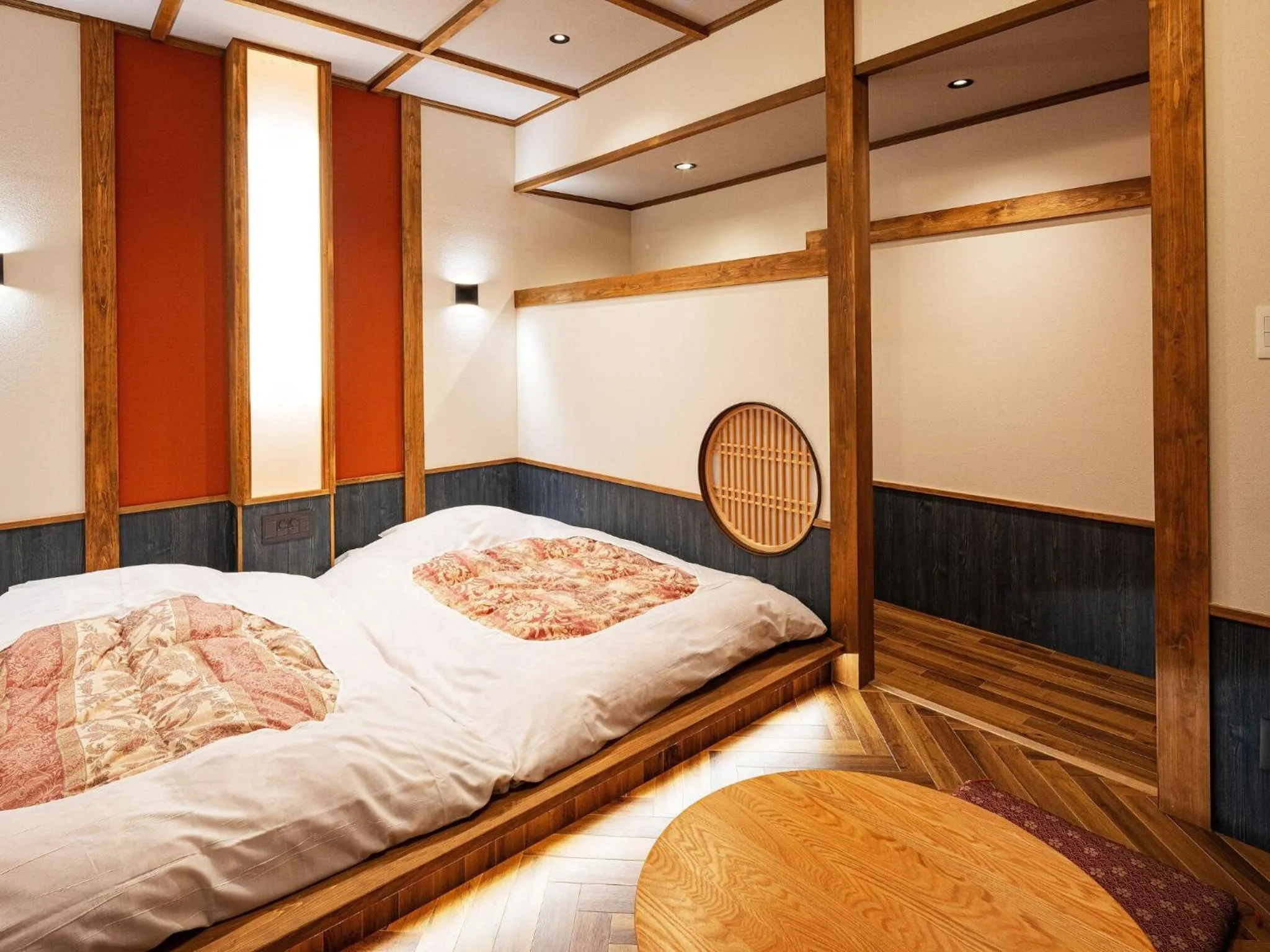 Photo of the whole room, Bed in Ichinoyu Honkan