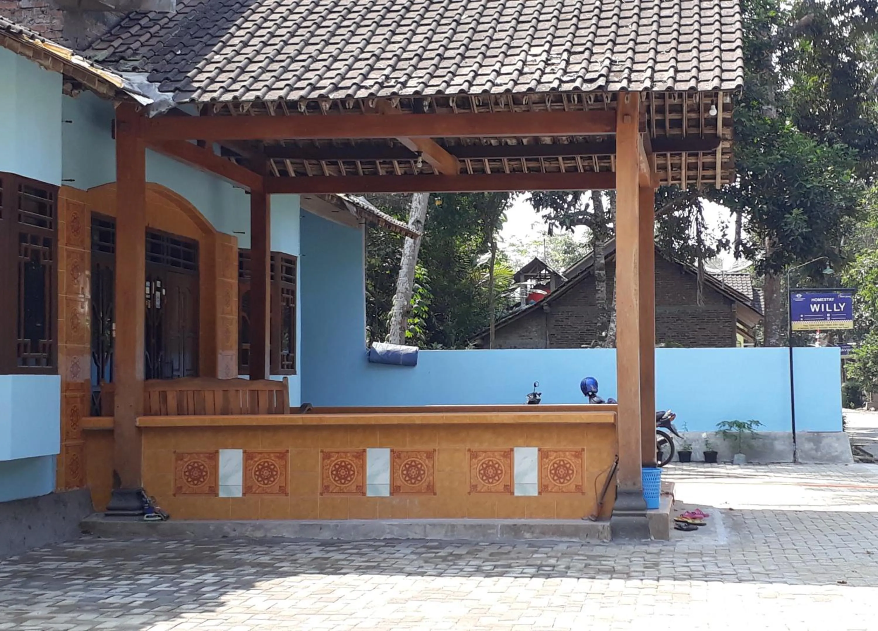 Facade/entrance in Willy Homestay Borobudur