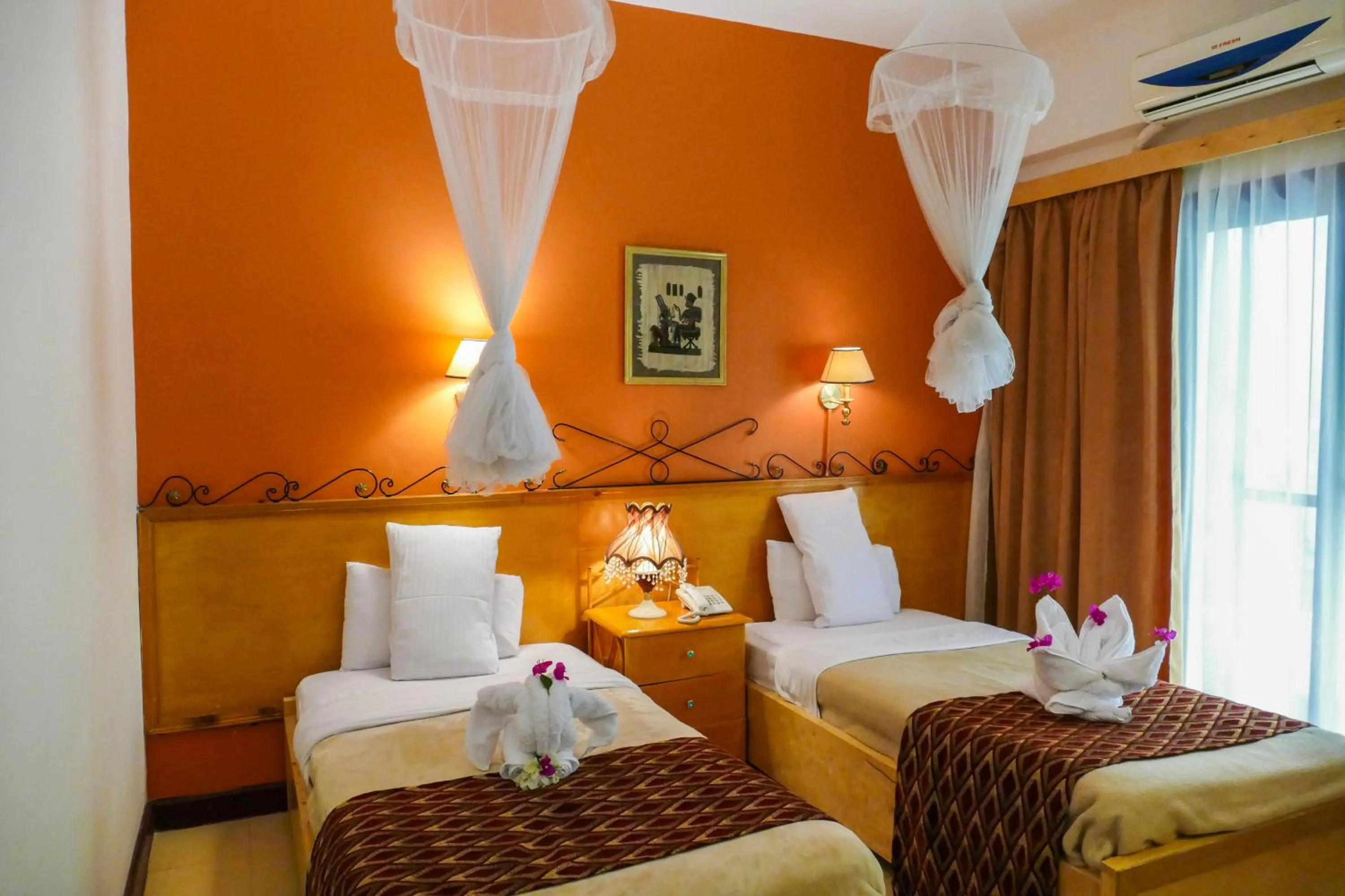 Bed in El Gezira Garden Hotel Luxor