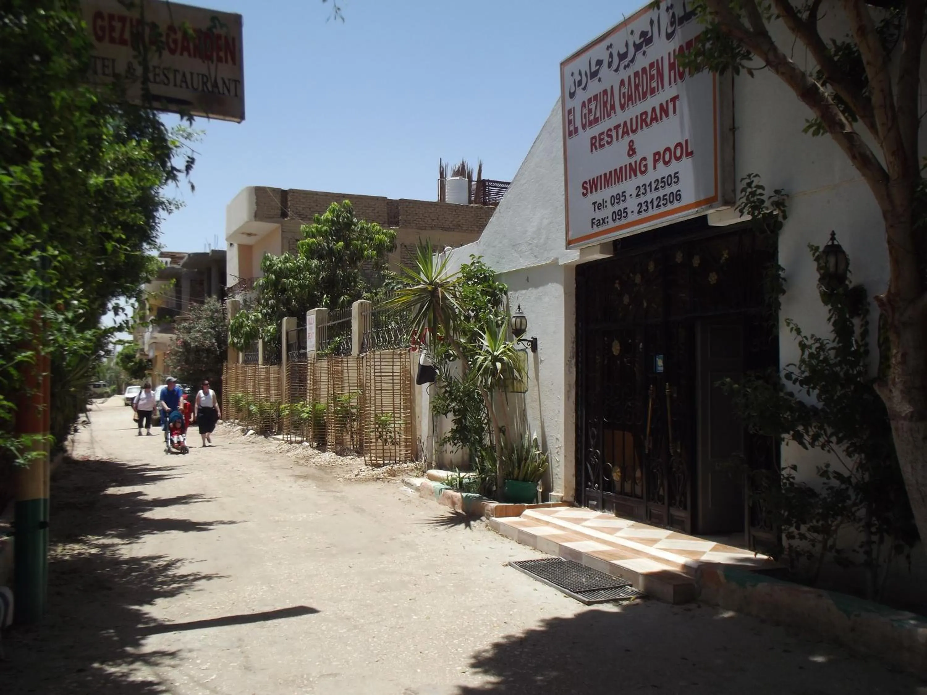 Street view in El Gezira Garden Hotel Luxor