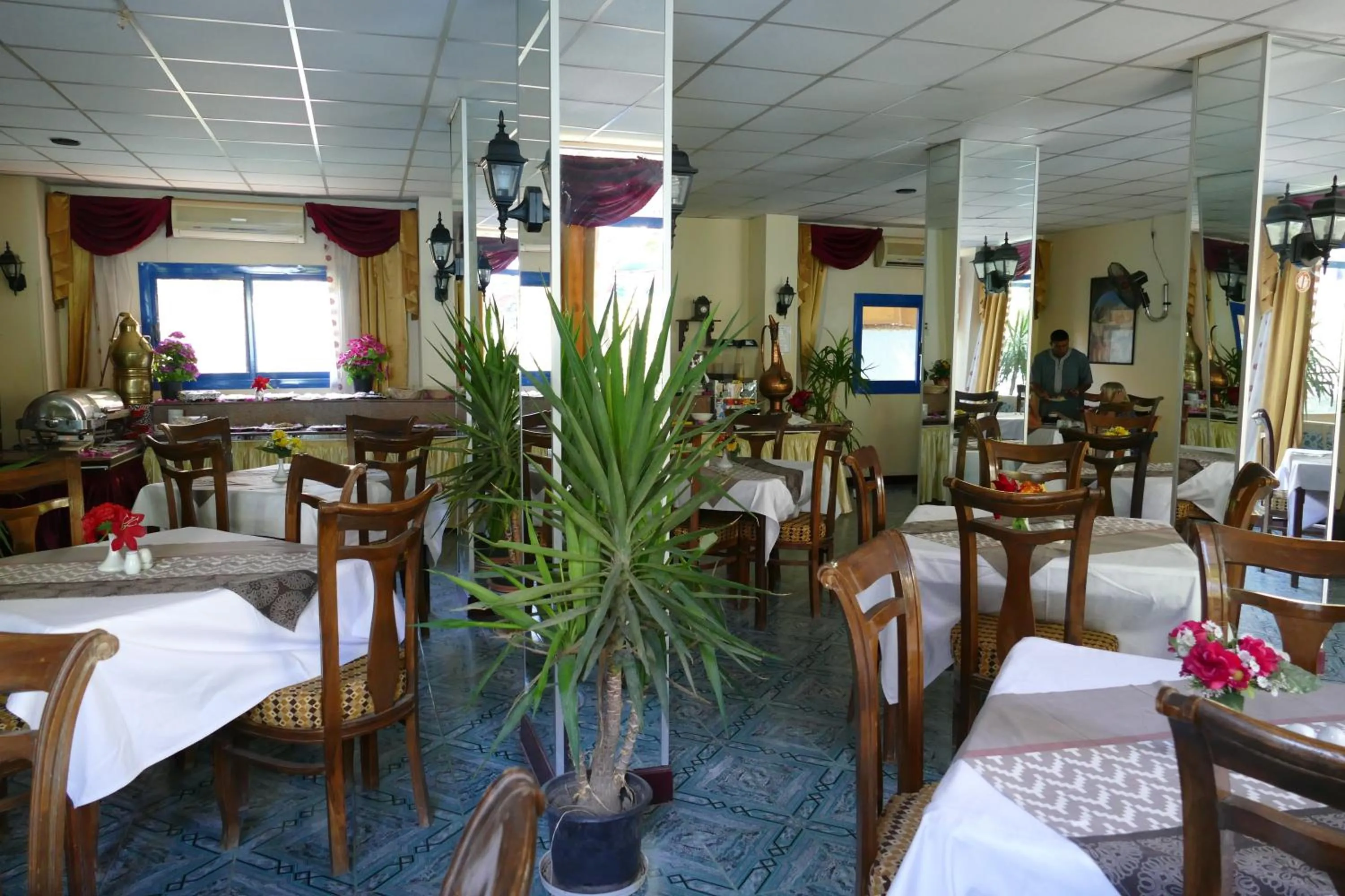 Buffet breakfast in El Gezira Garden Hotel Luxor