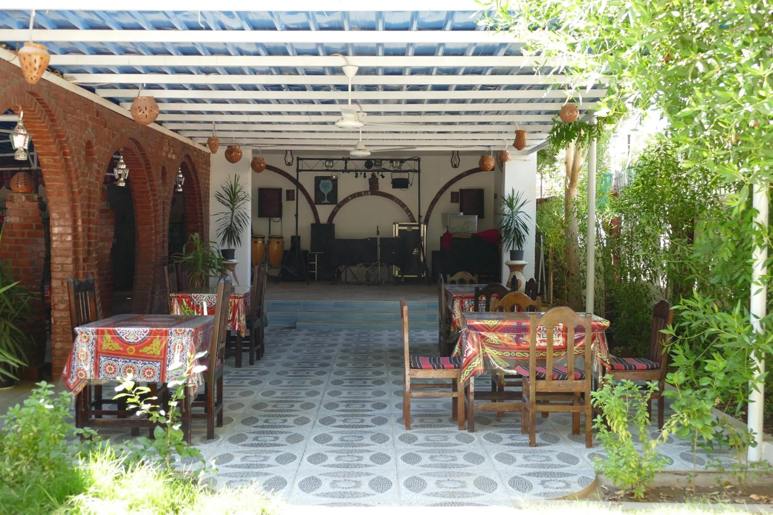 Patio in El Gezira Garden Hotel Luxor