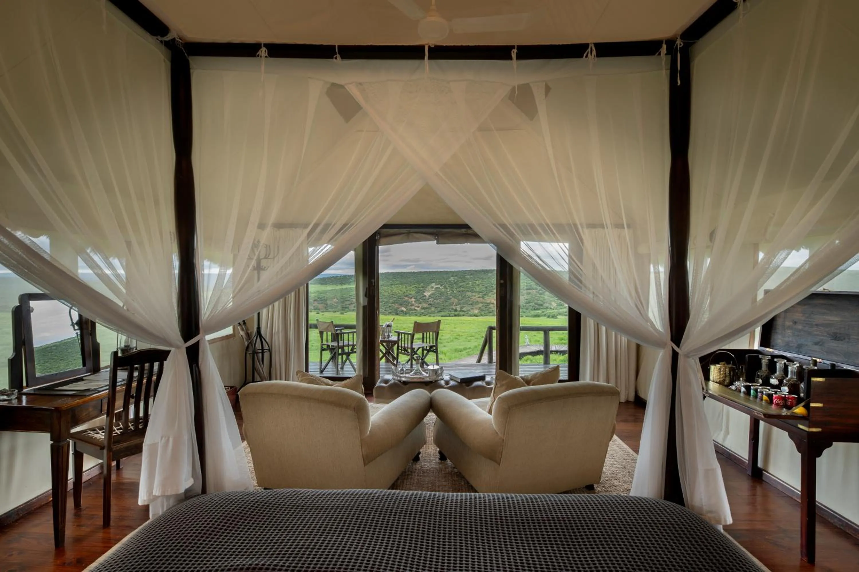 Bed in Gorah Elephant Camp