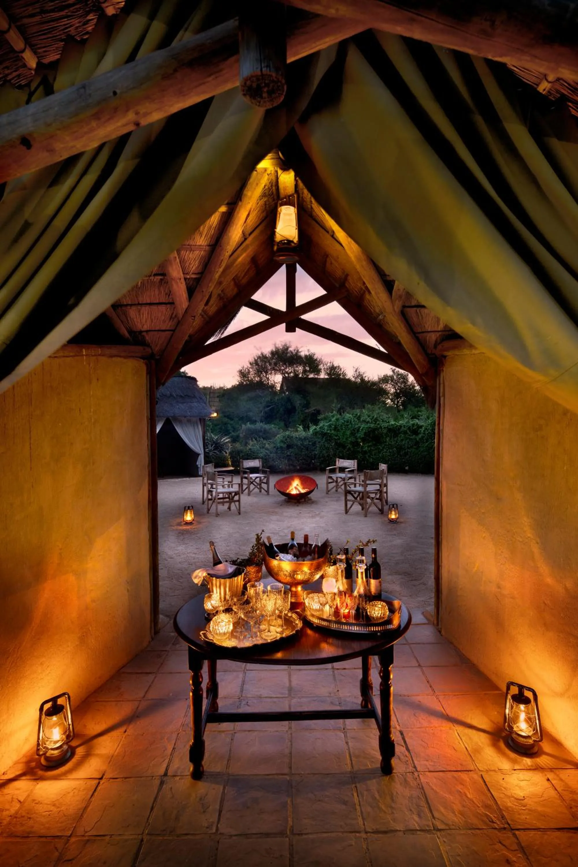 BBQ facilities in Gorah Elephant Camp