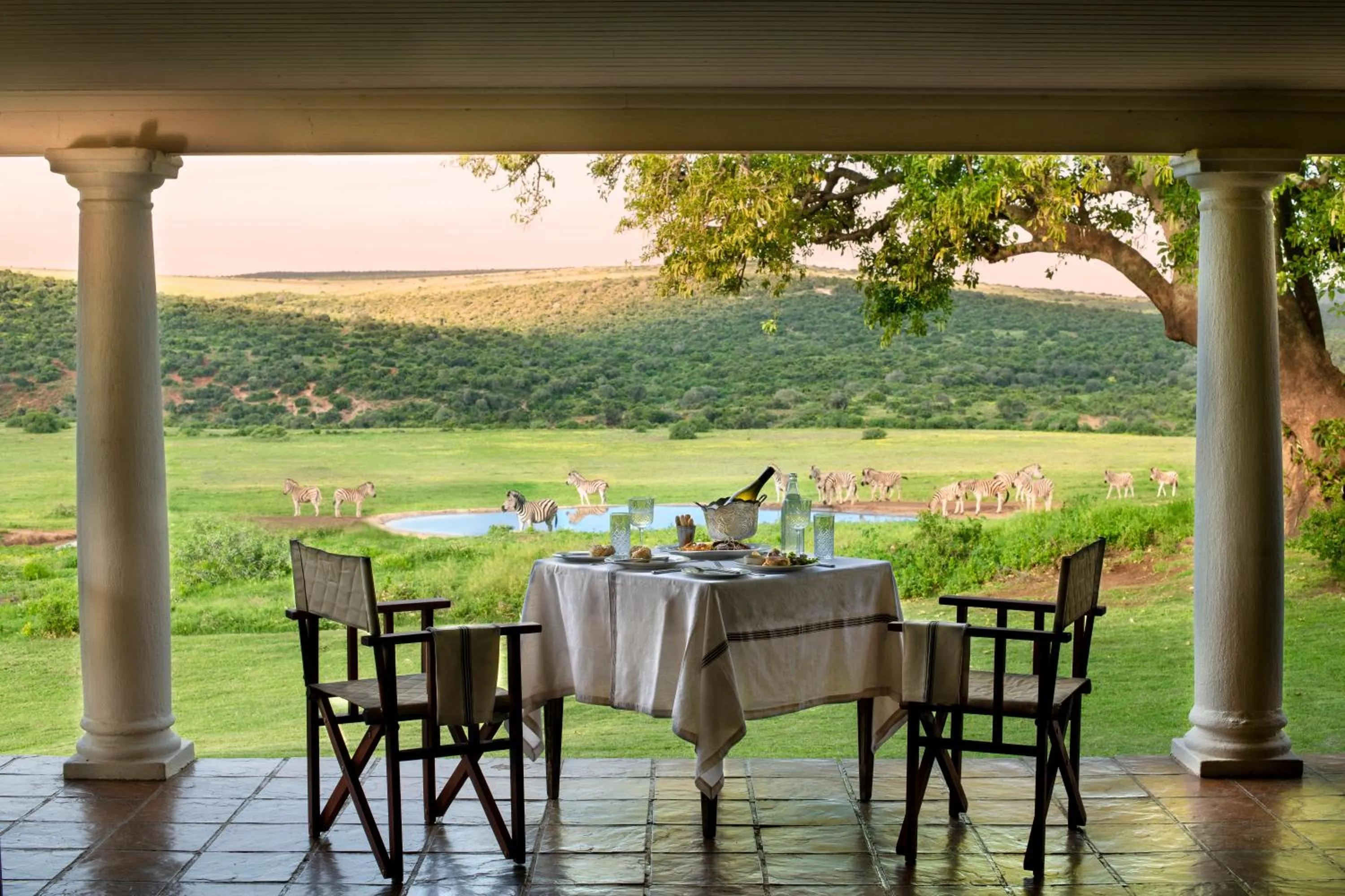 Patio in Gorah Elephant Camp