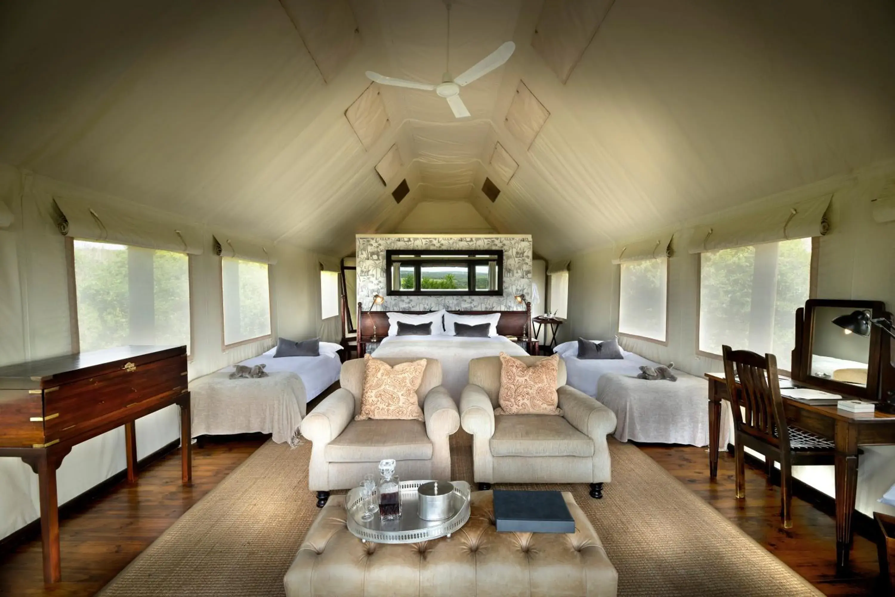 Bed in Gorah Elephant Camp Bed in Gorah Elephant Camp