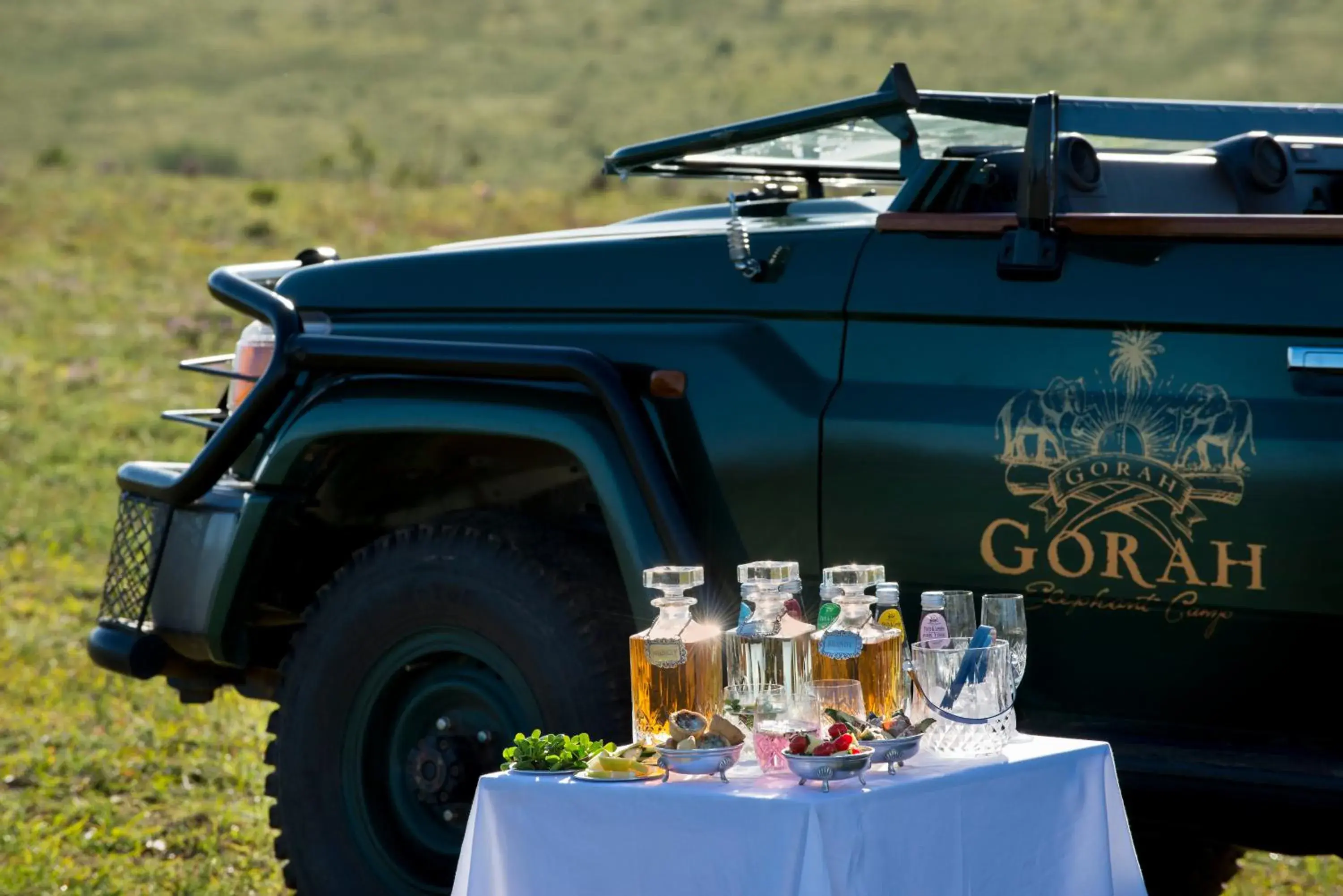 Food and drinks in Gorah Elephant Camp Food and drinks in Gorah Elephant Camp
