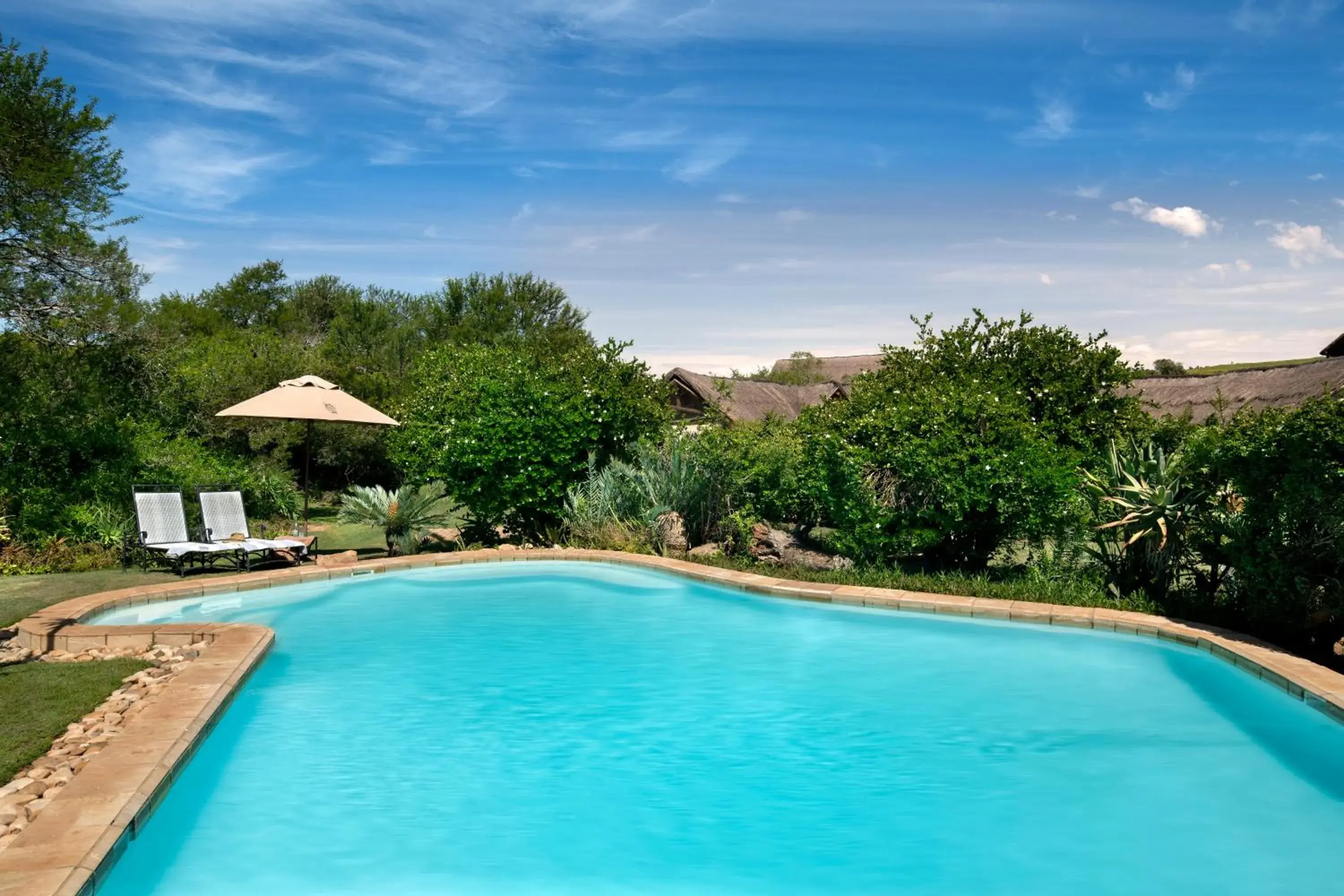 Garden view in Gorah Elephant Camp Garden view in Gorah Elephant Camp