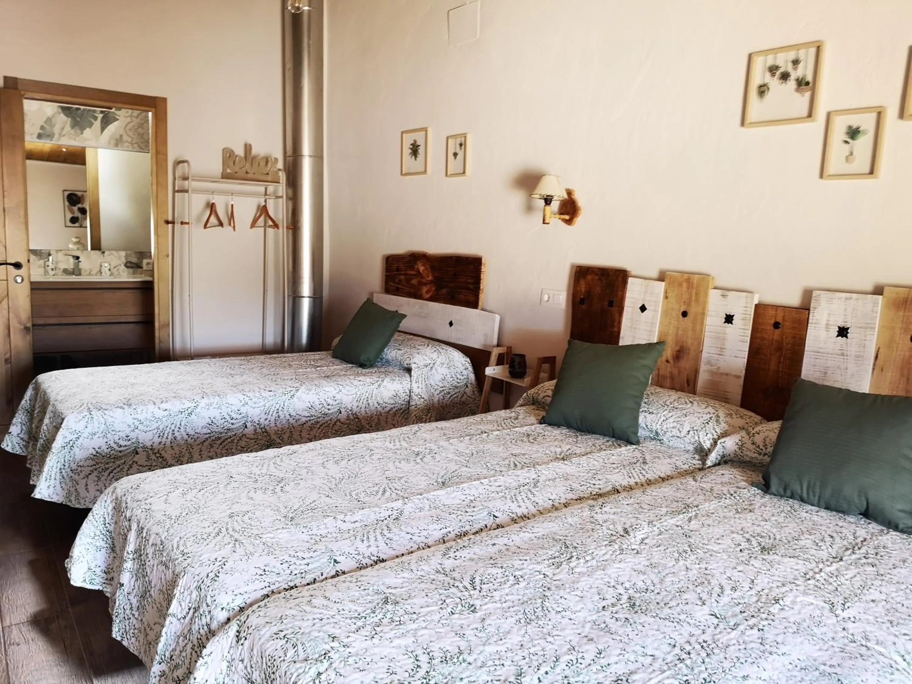 Bed in Casa Rural El Llano Quintanilla