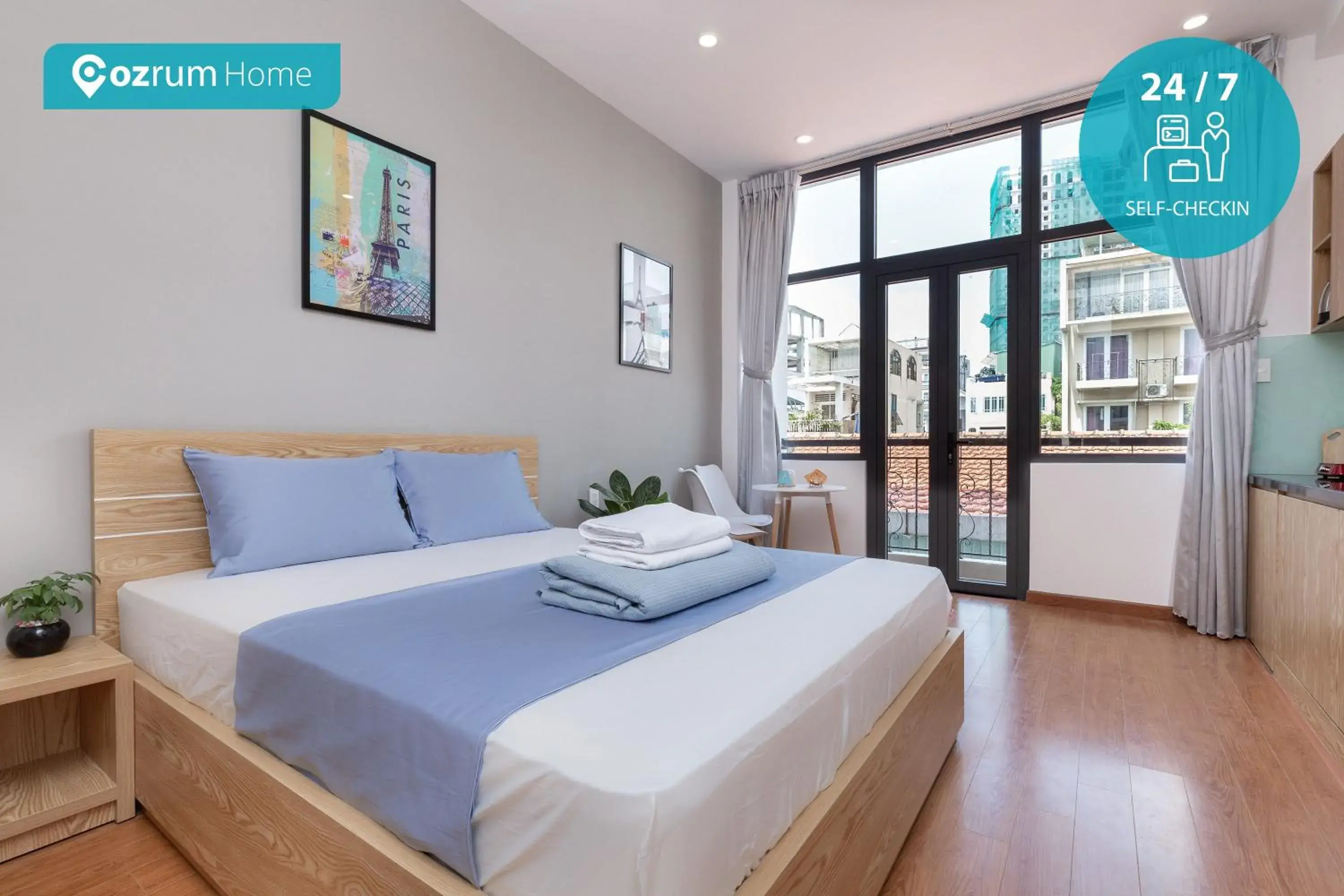 Bed in Cozrum Homes Lý Chính Thắng Bed in Cozrum Homes Lý Chính Thắng