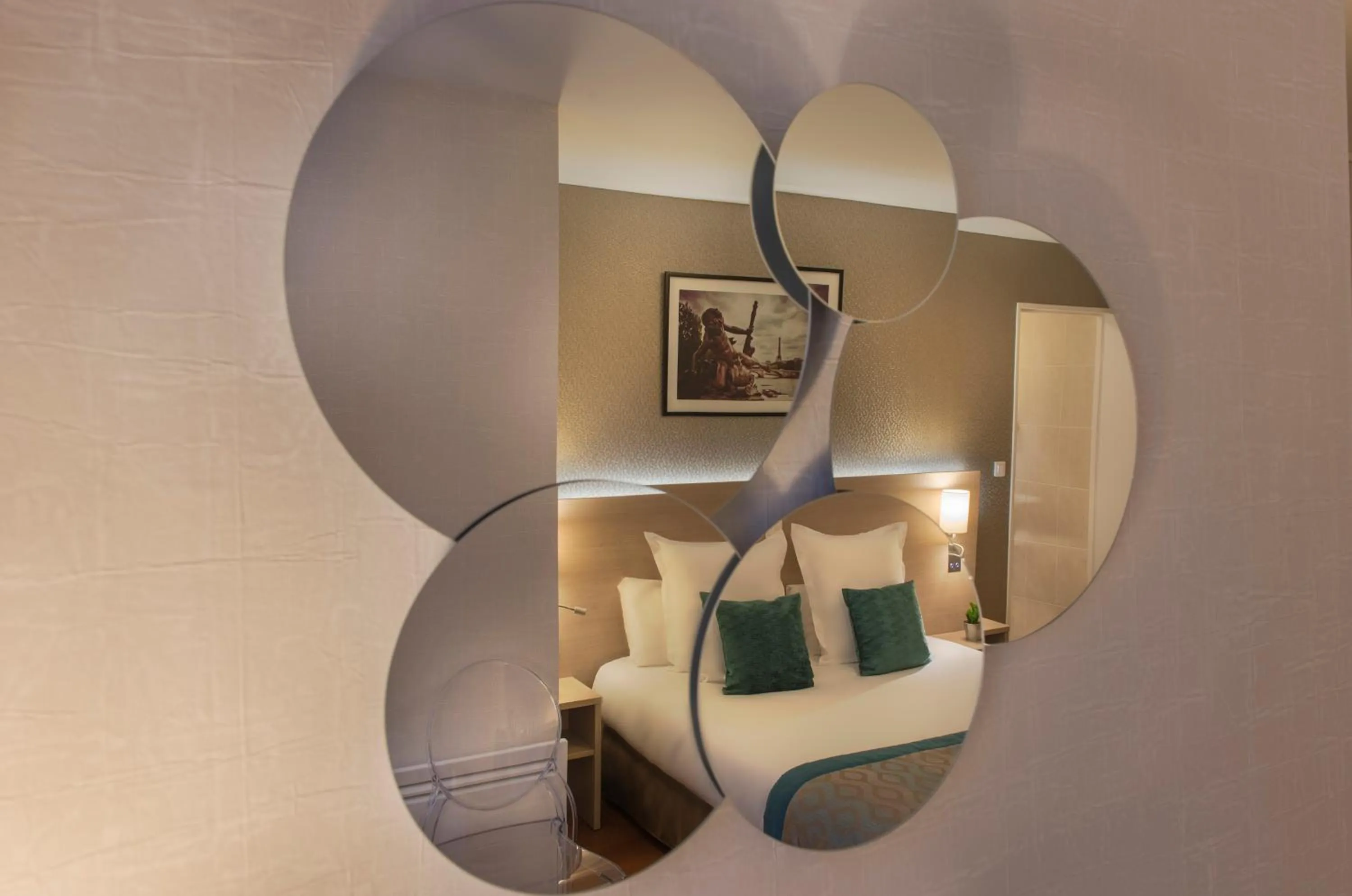 Decorative detail, Bed in Dièse Hôtel Bastille