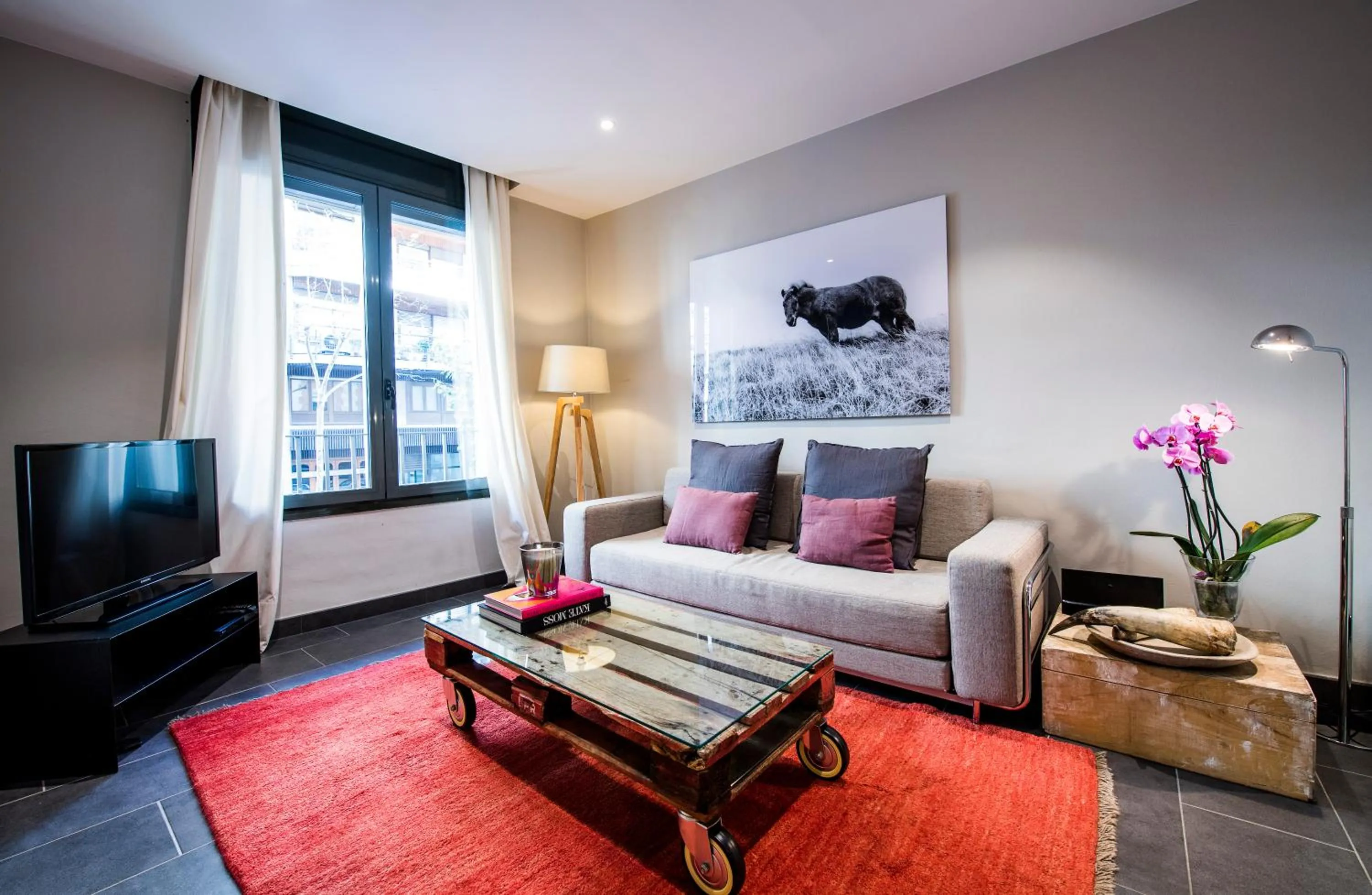 Living room, Bed in C211 Barcelona - Simaba Group