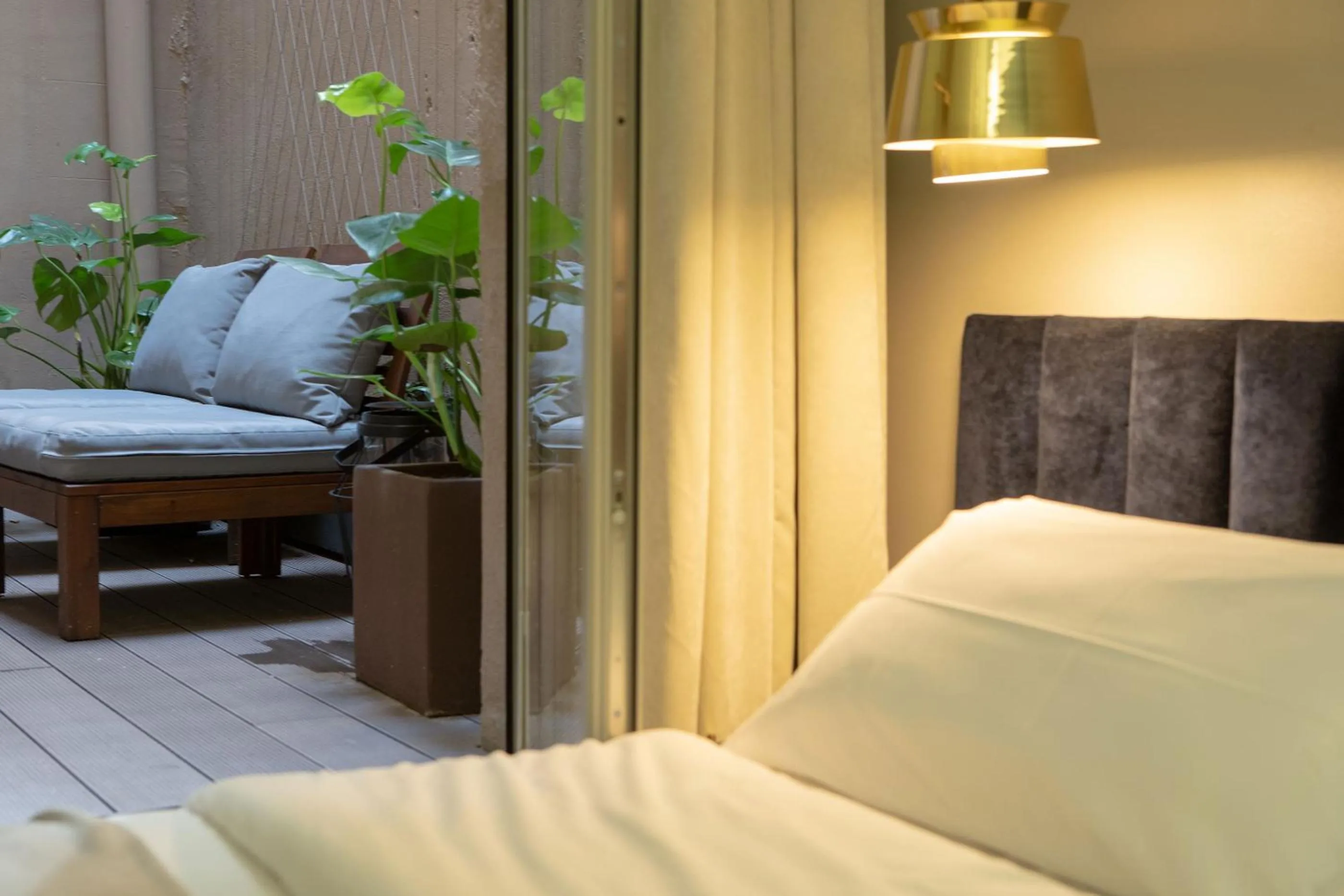 Decorative detail, Bed in BUHO Boutique Rooms