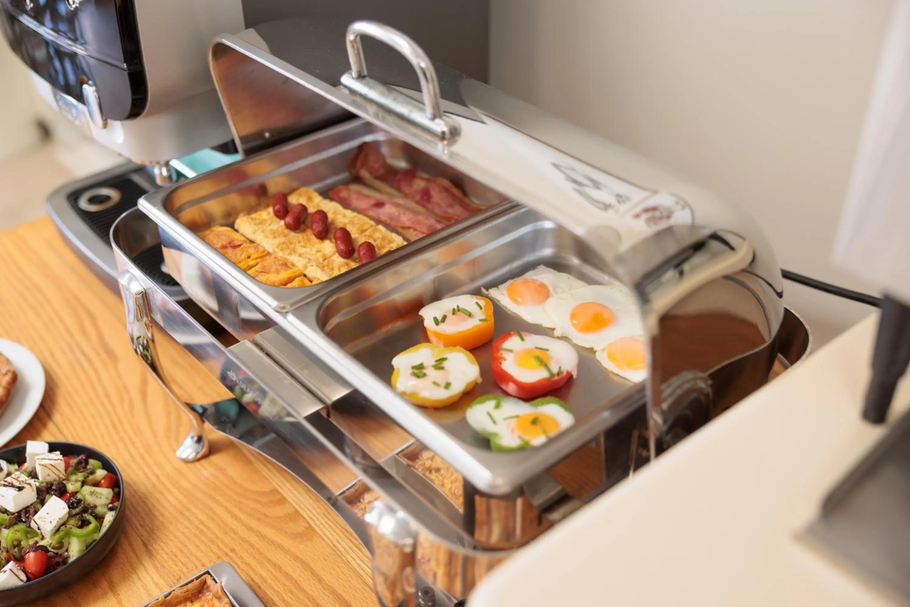Buffet breakfast in Kouros Art Hotel - Designed for Adults