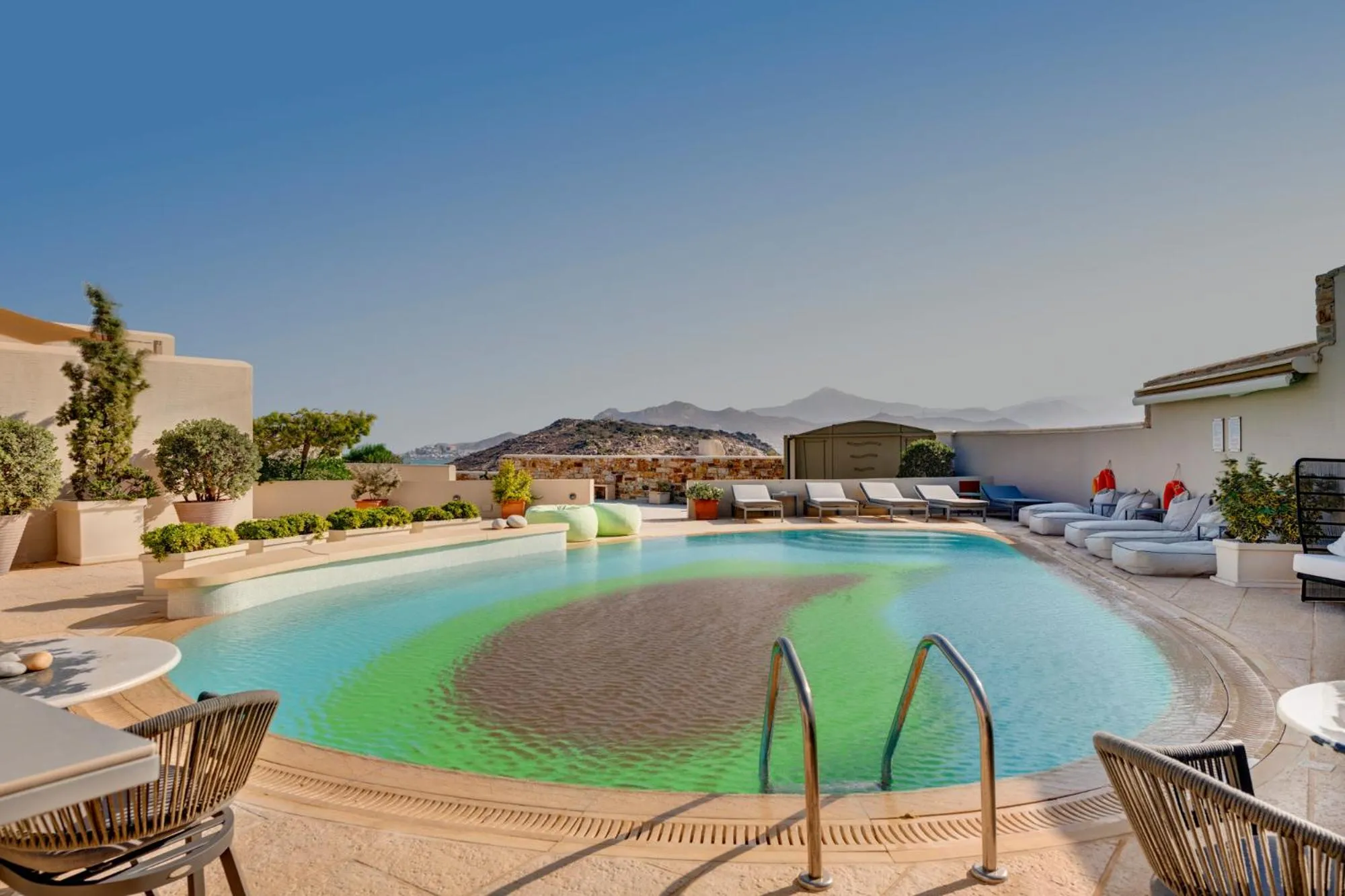 Swimming pool in Kouros Art Hotel - Designed for Adults