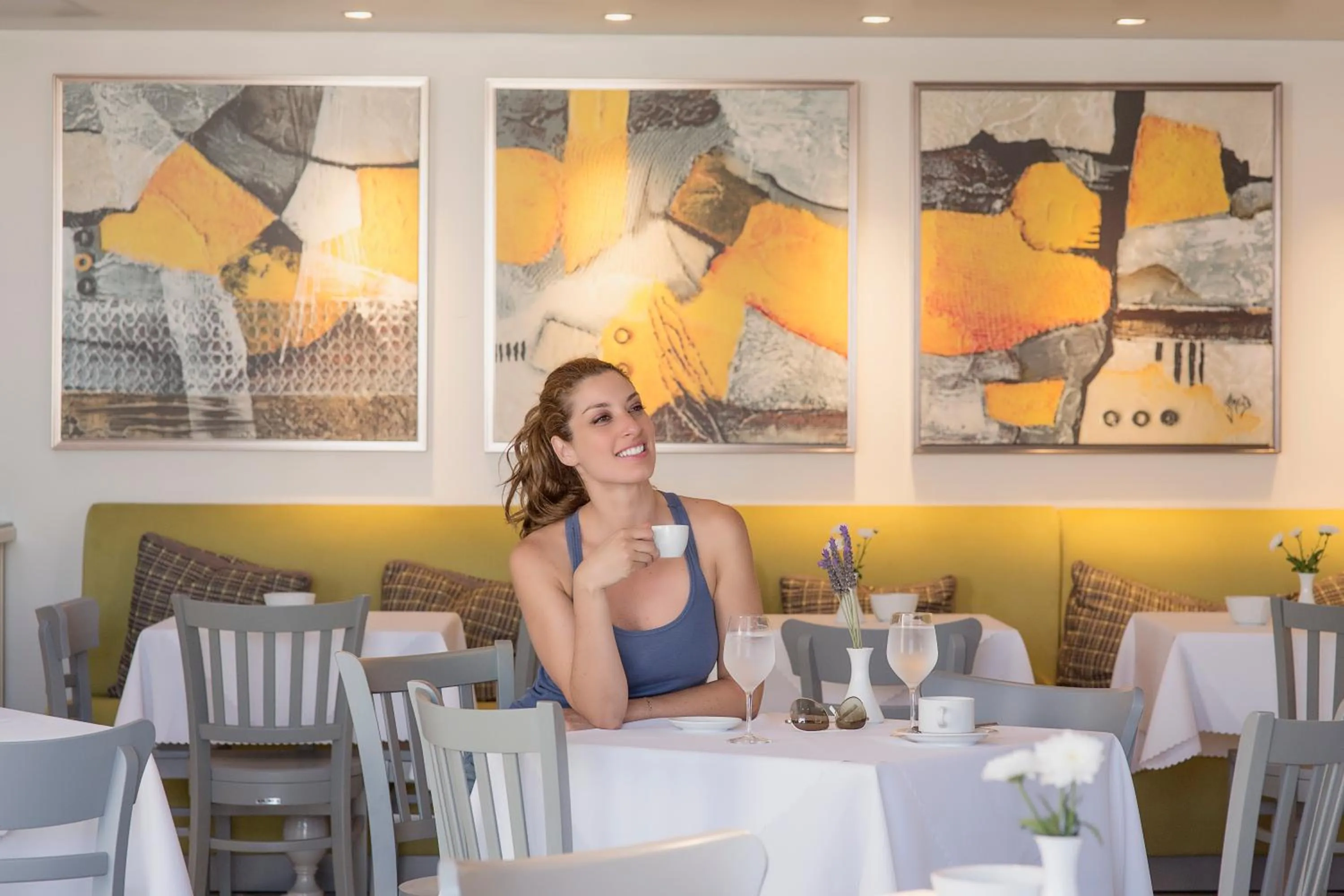 Buffet breakfast in Kouros Art Hotel - Designed for Adults