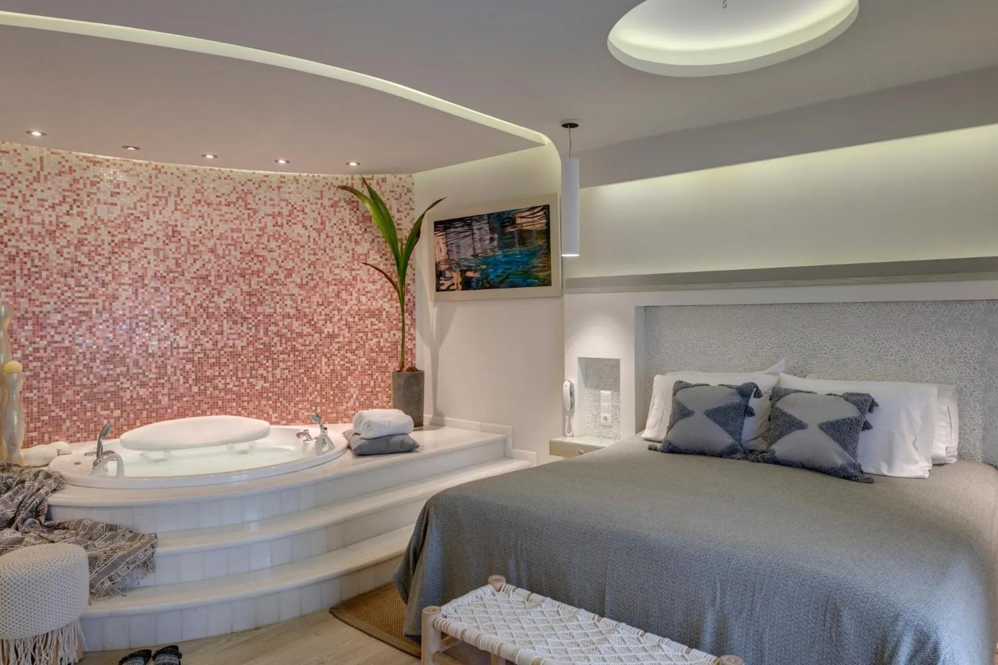 Bed in Kouros Art Hotel - Designed for Adults