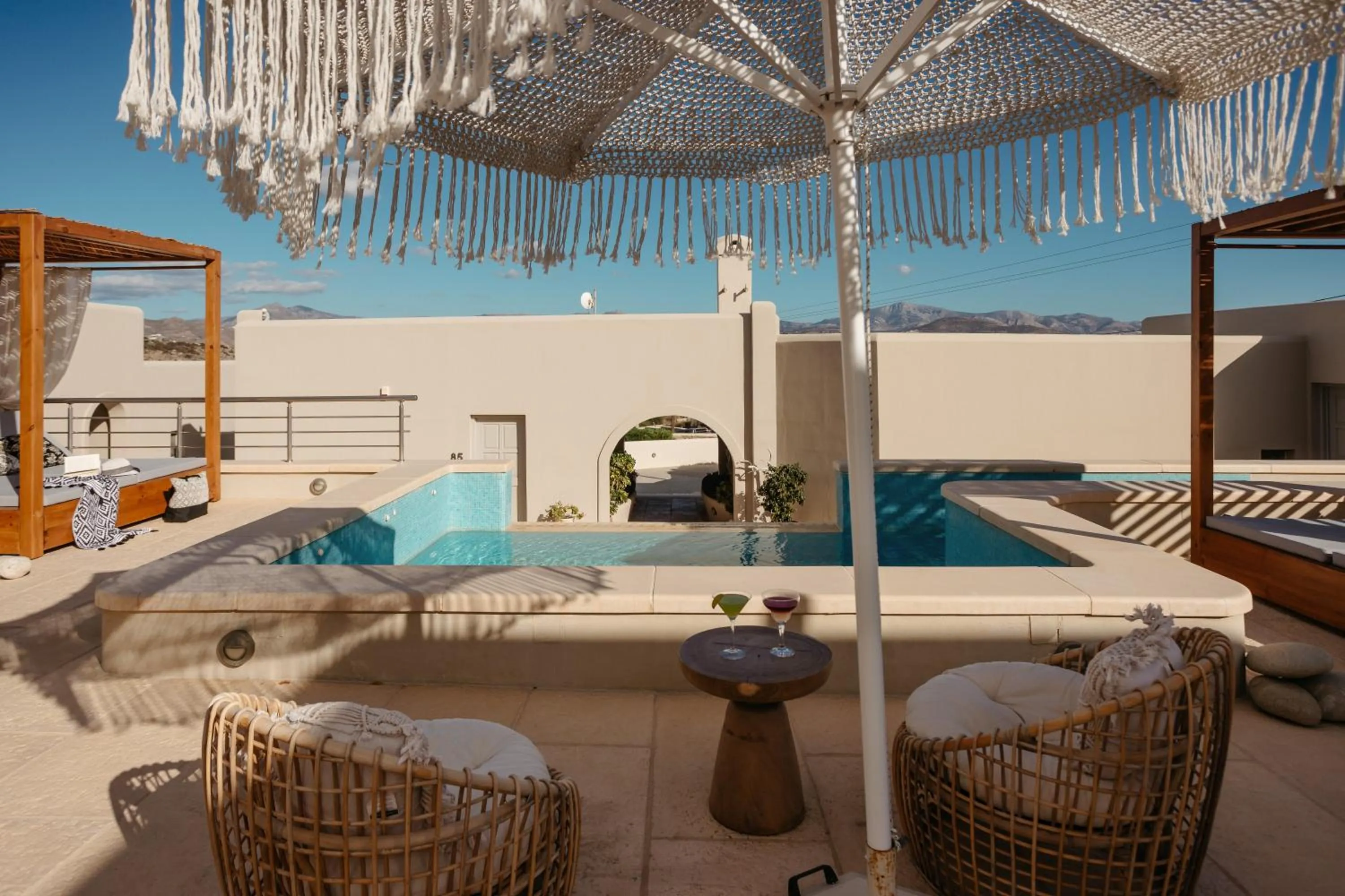 Patio in Kouros Art Hotel - Designed for Adults