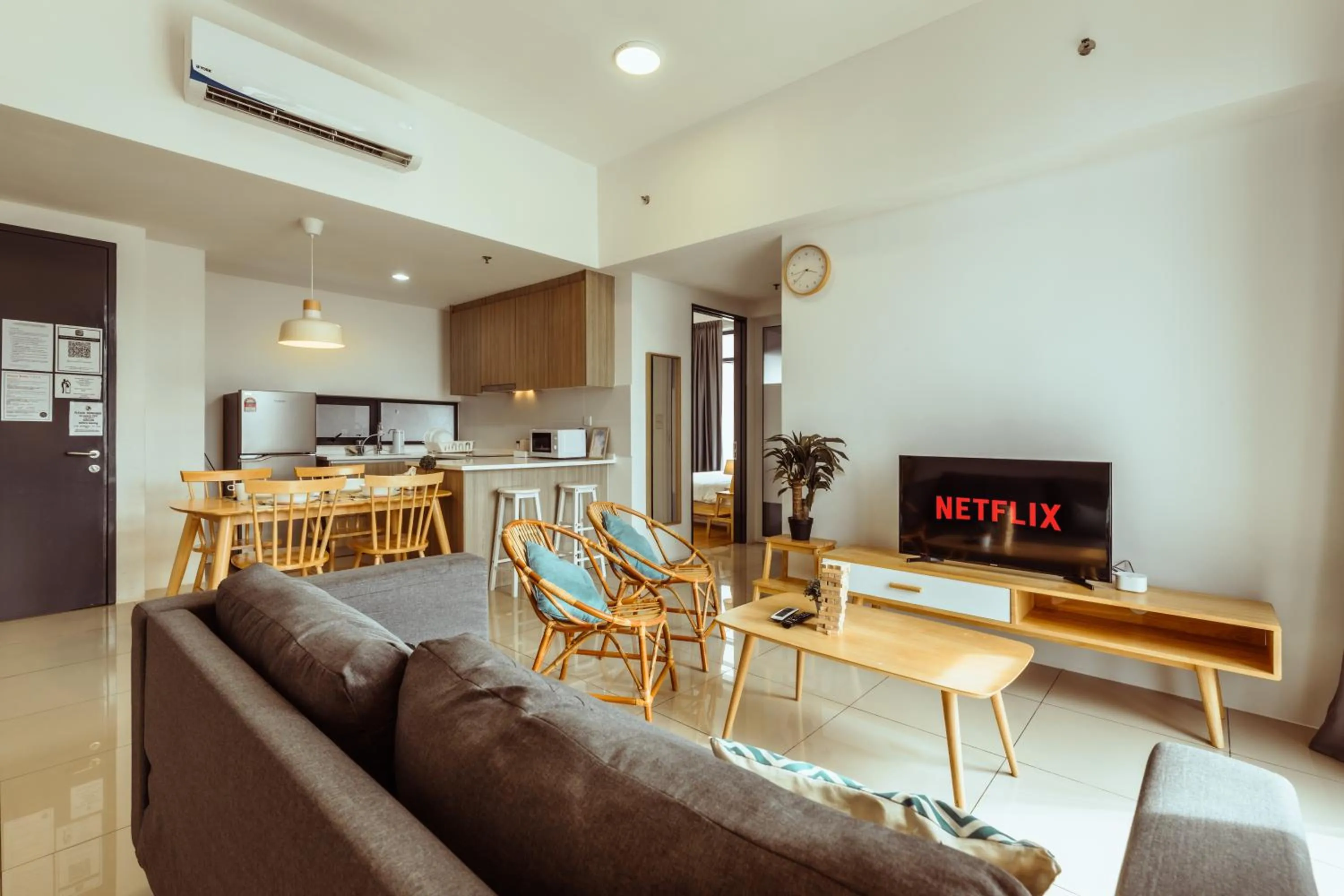Muji X Tiffany - City and Hill View 3BR at 218 Tropicana NEAR Komtar Food Heaven with Netflix & TV Box