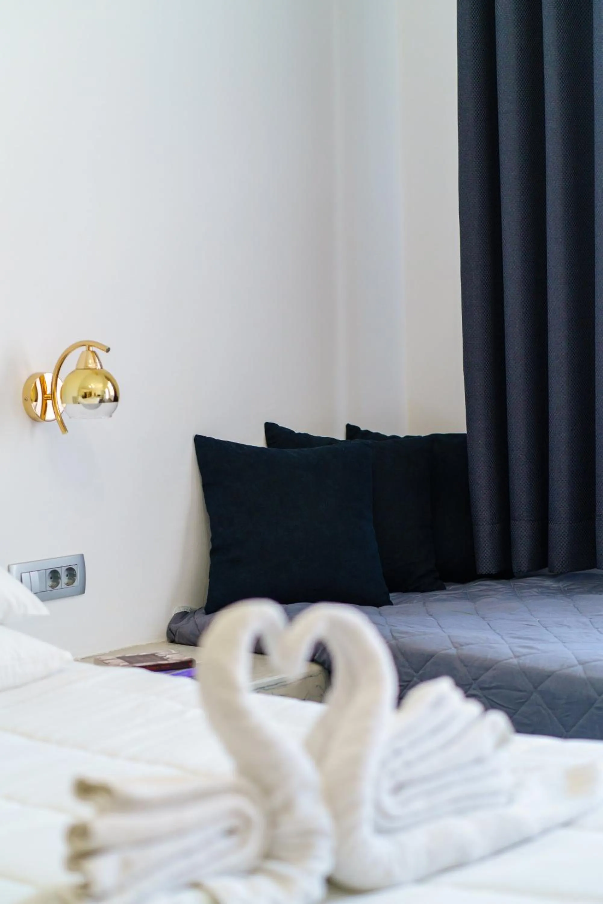 Bed in Beach Houses Santorini