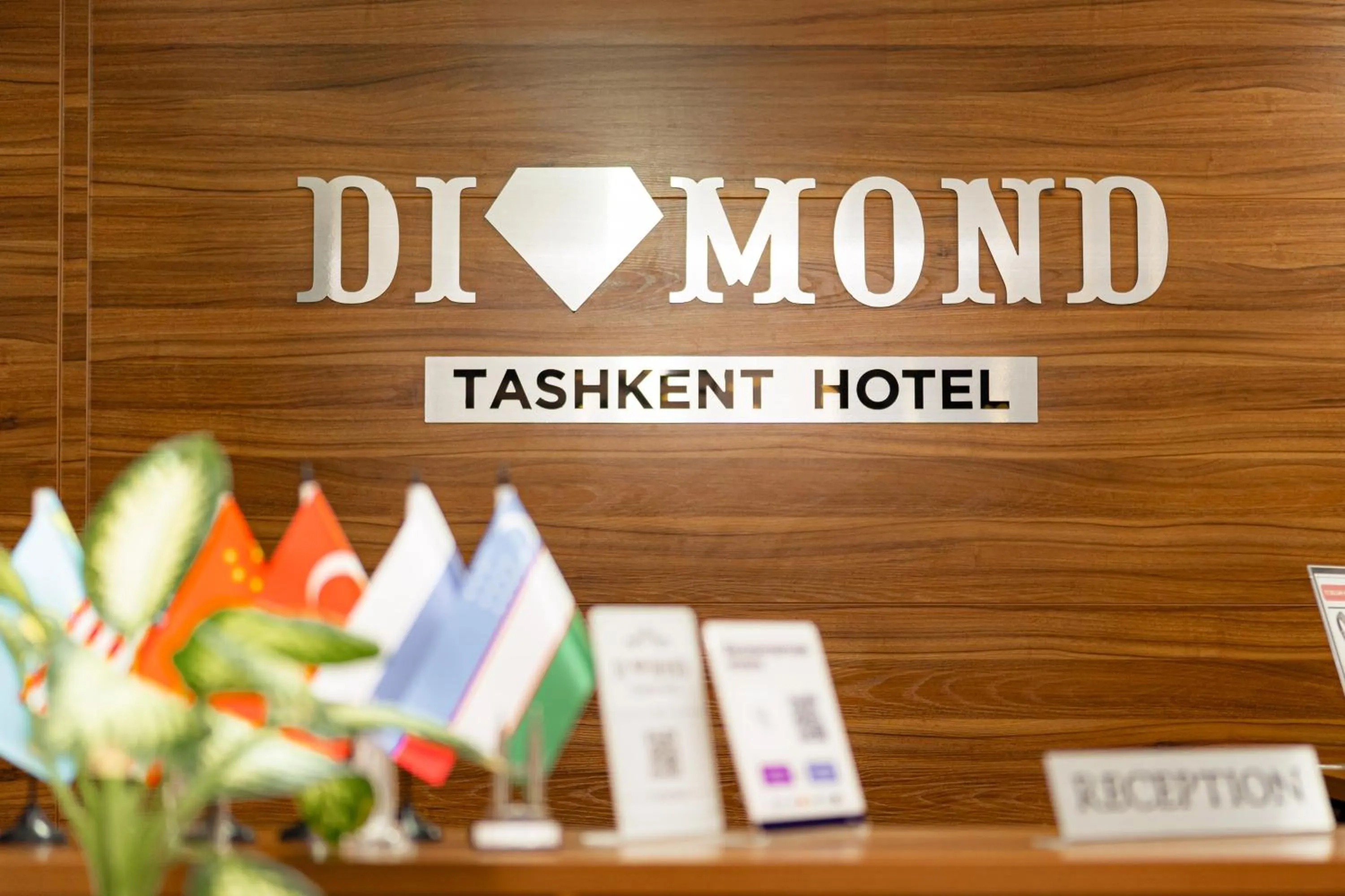 Logo/Certificate/Sign in Diamond Hotel Tashkent