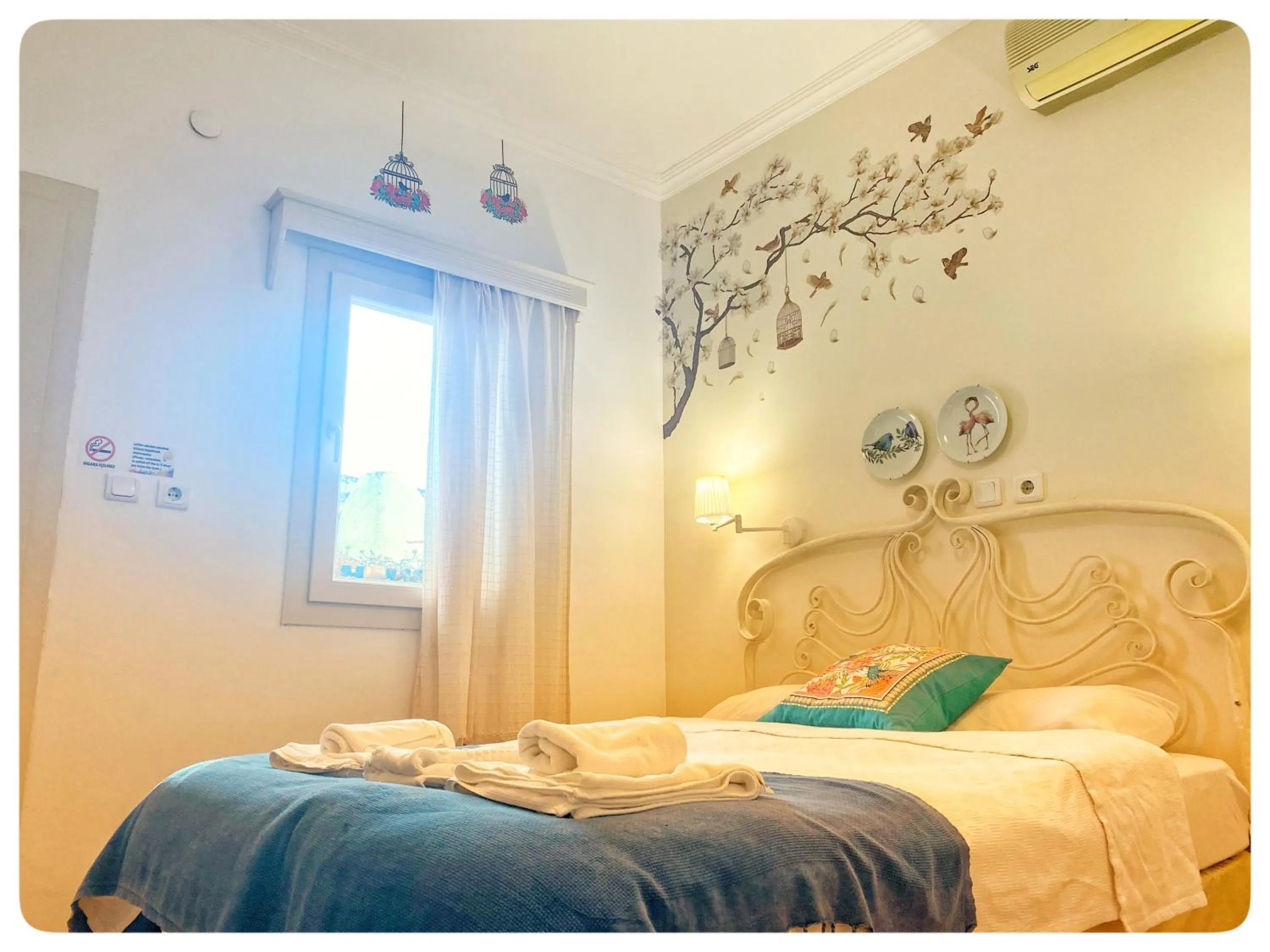 Bed in Bodrum Sade Pension