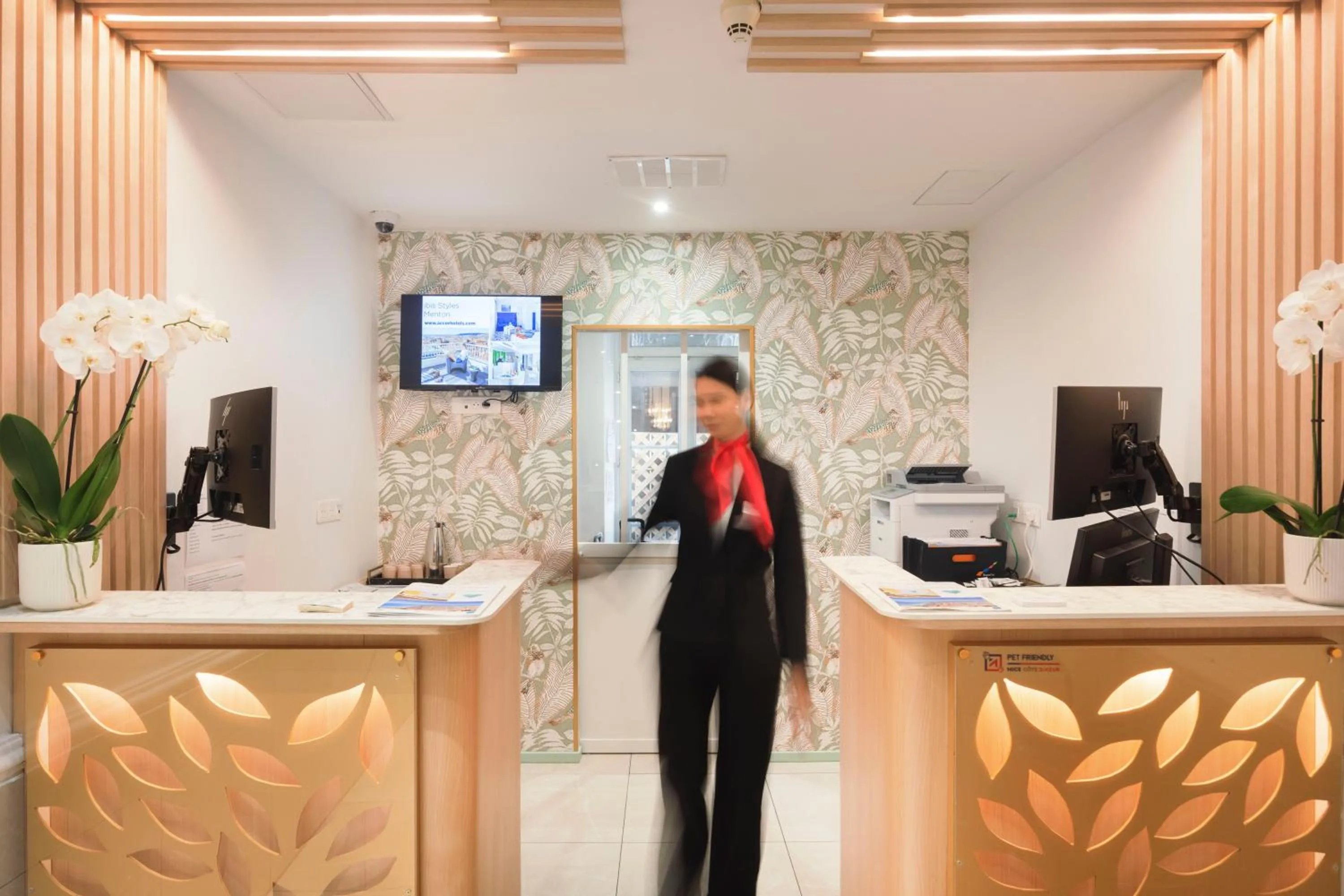 Lobby or reception in Hotel Florence Nice