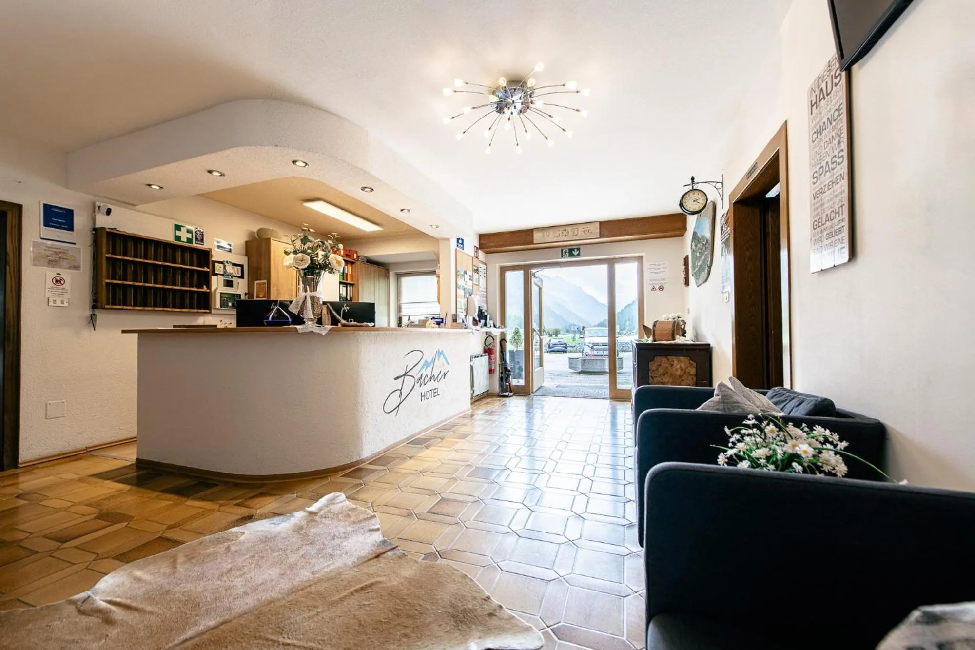 Lobby or reception in Hotel Bacher