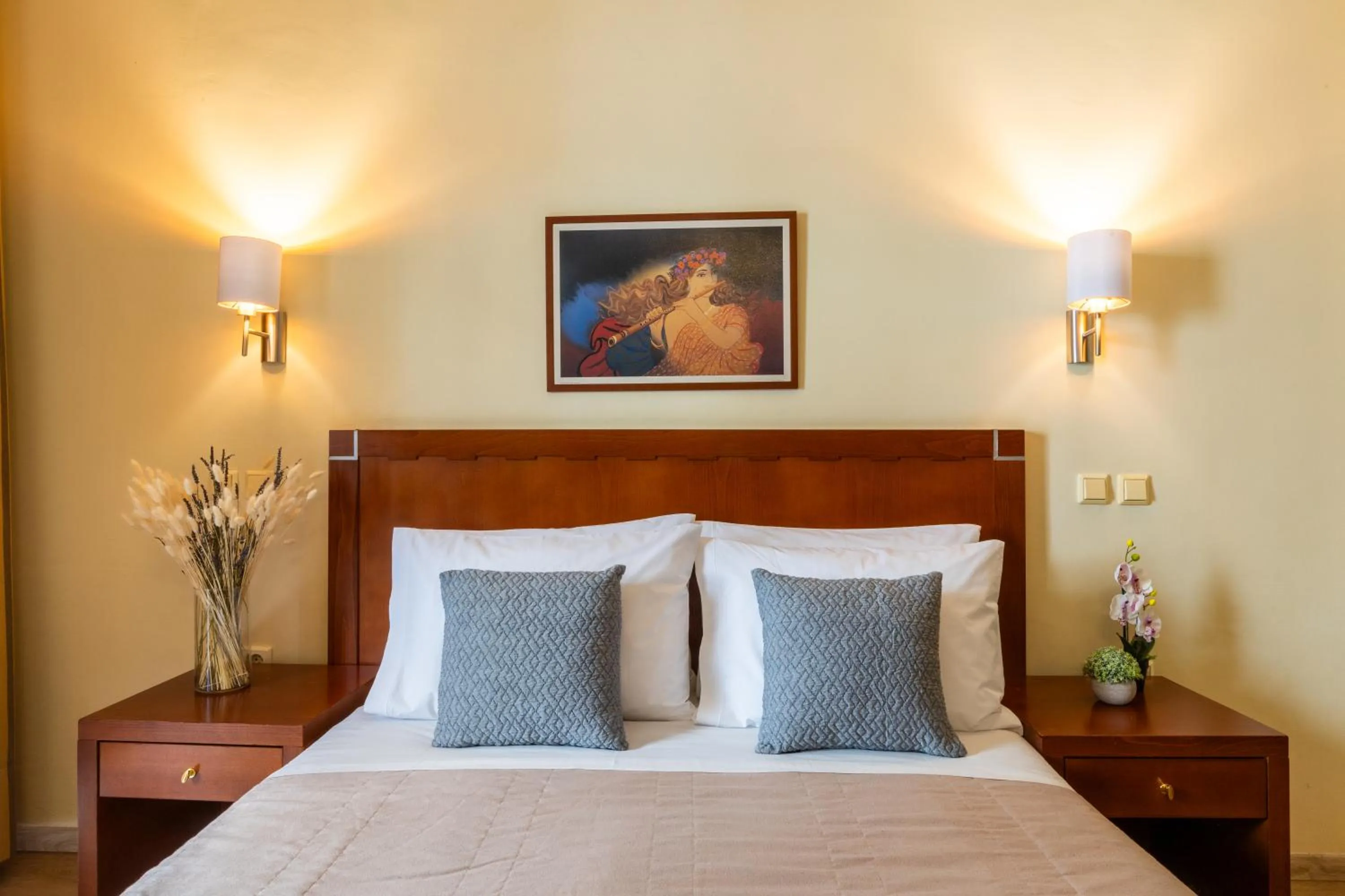 Property building, Bed in Hotel Marina