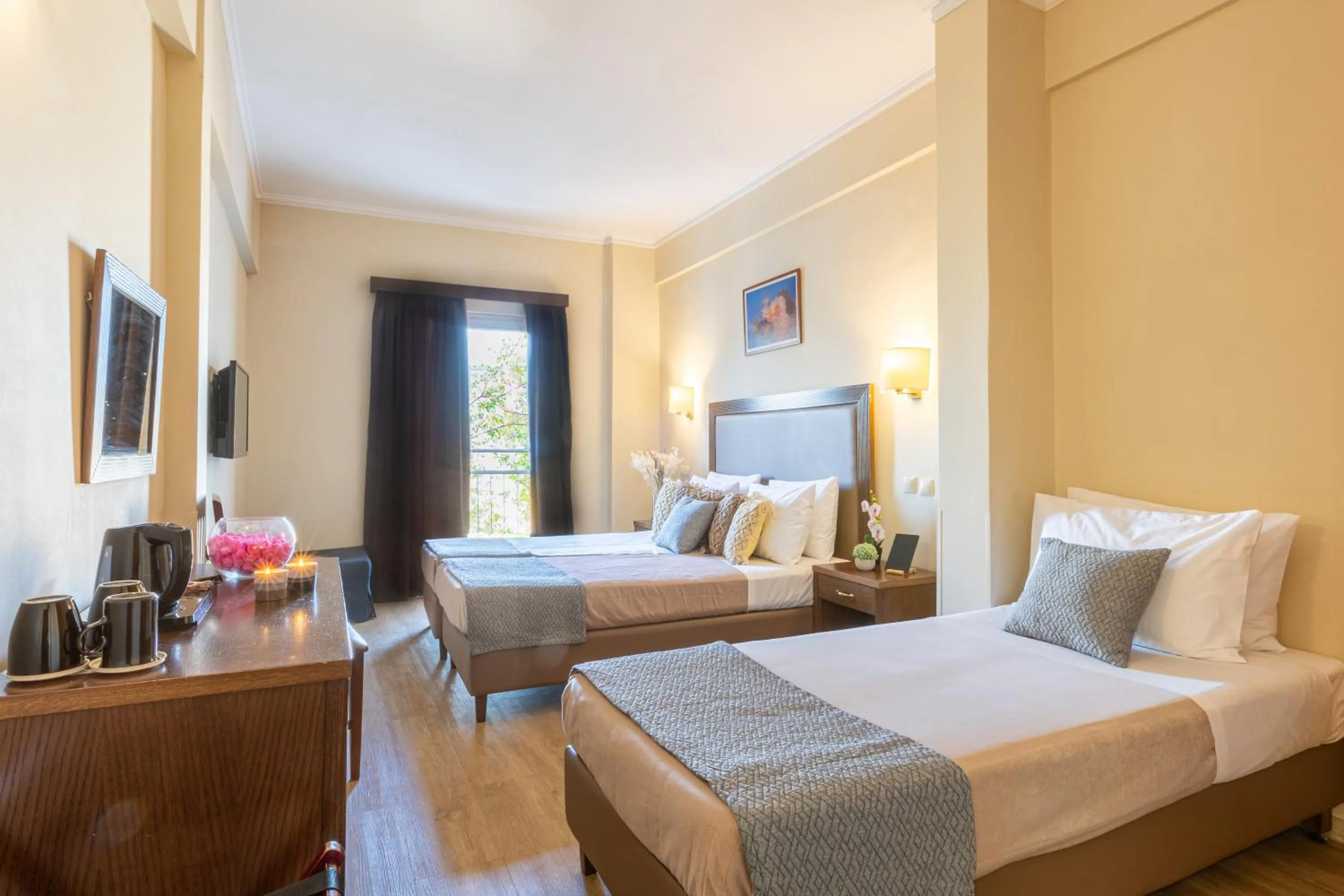 Property building, Bed in Hotel Marina