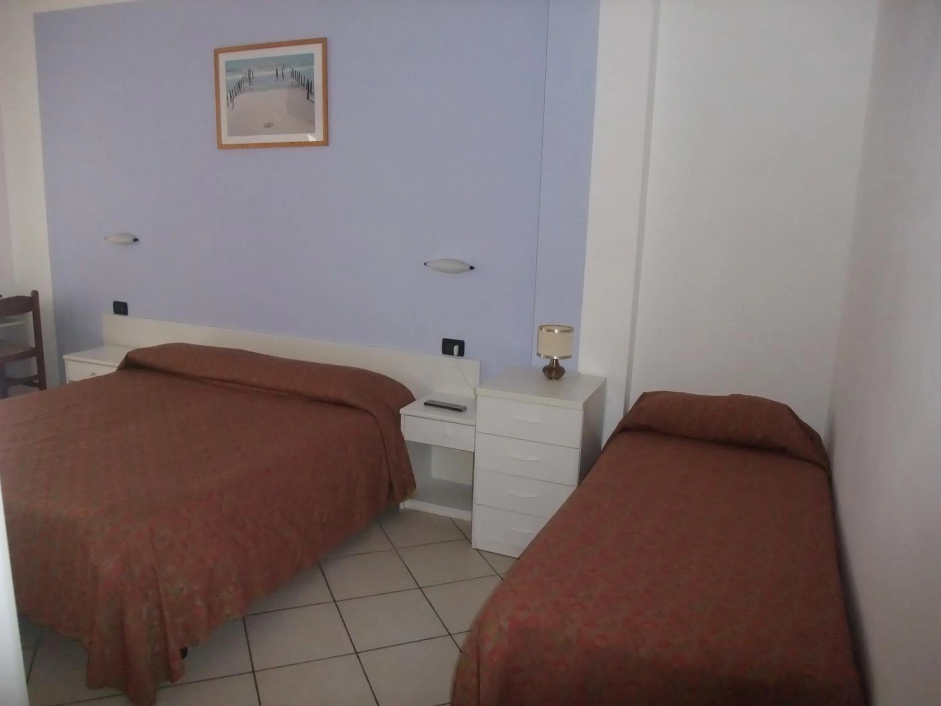 Bed in Hotel Adriana