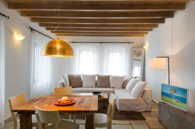 Living room in Aegea Blue Cycladic Resort