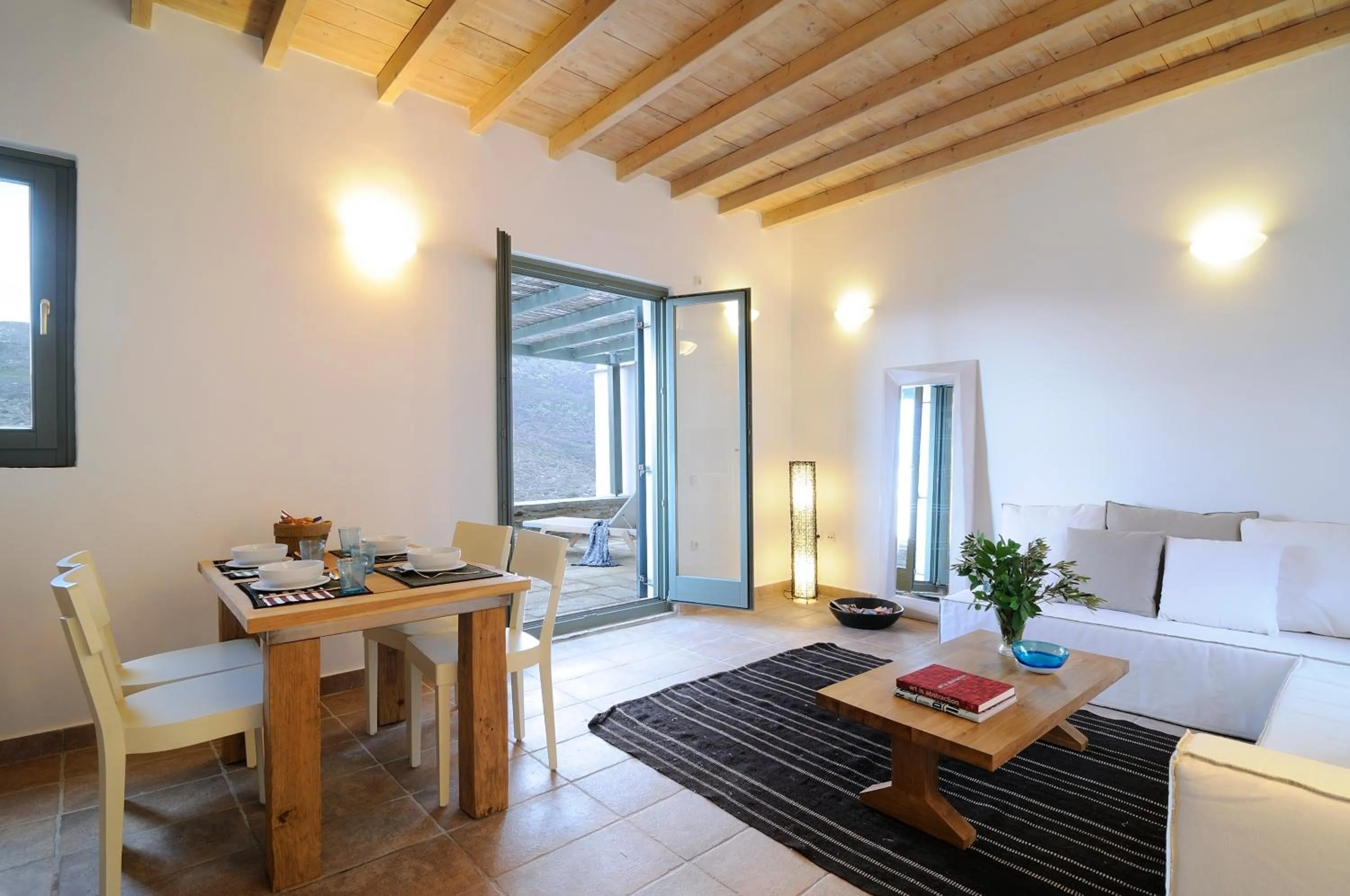 Living room in Aegea Blue Cycladic Resort