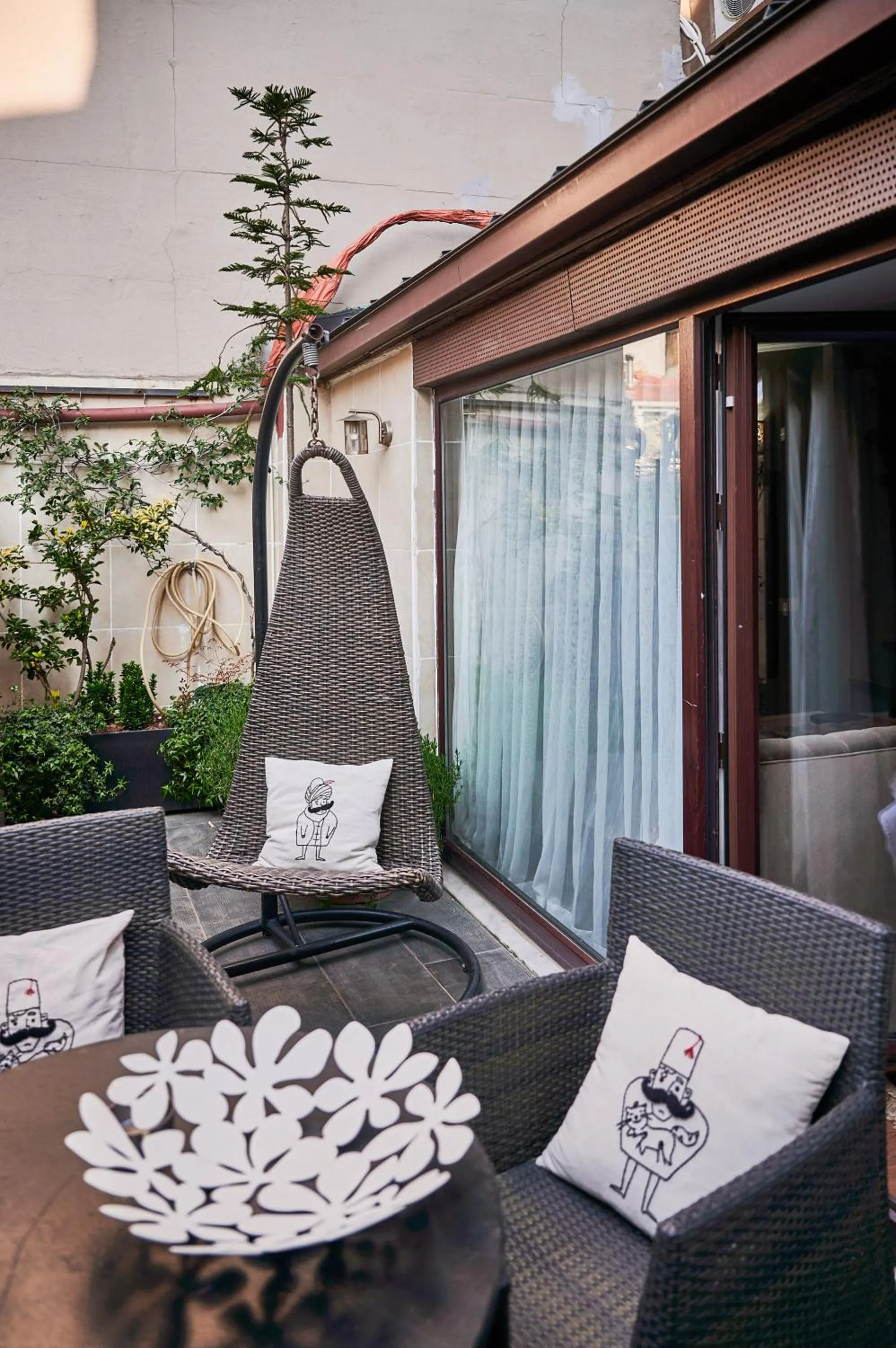 Balcony/Terrace in Faik Pasha Hotels Special Category Beyoglu Istanbul