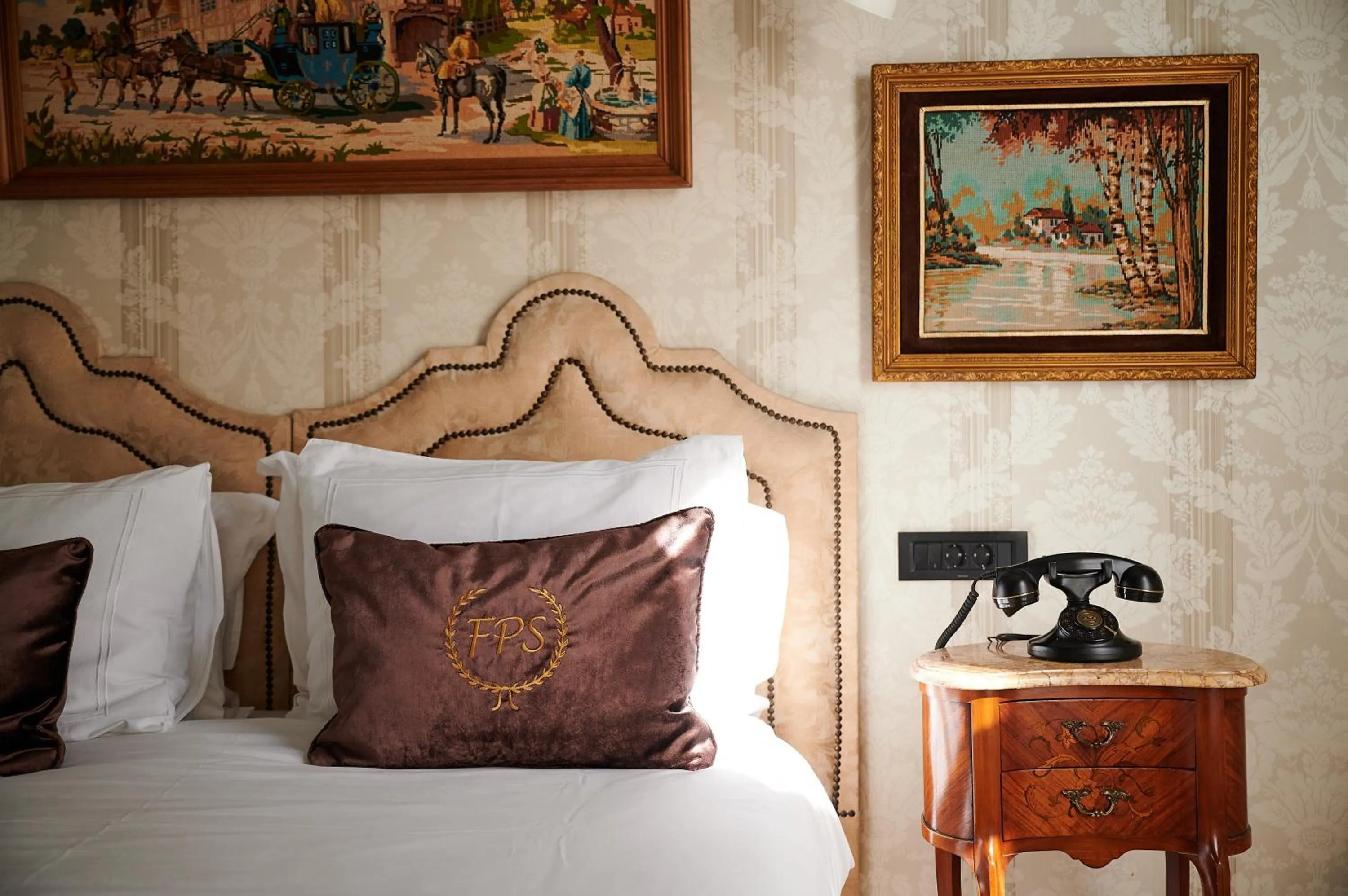 Bed in Faik Pasha Hotels Special Category Beyoglu Istanbul