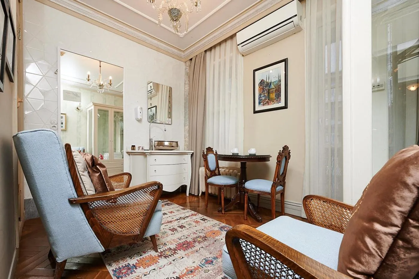 Seating area in Faik Pasha Hotels Special Category Beyoglu Istanbul