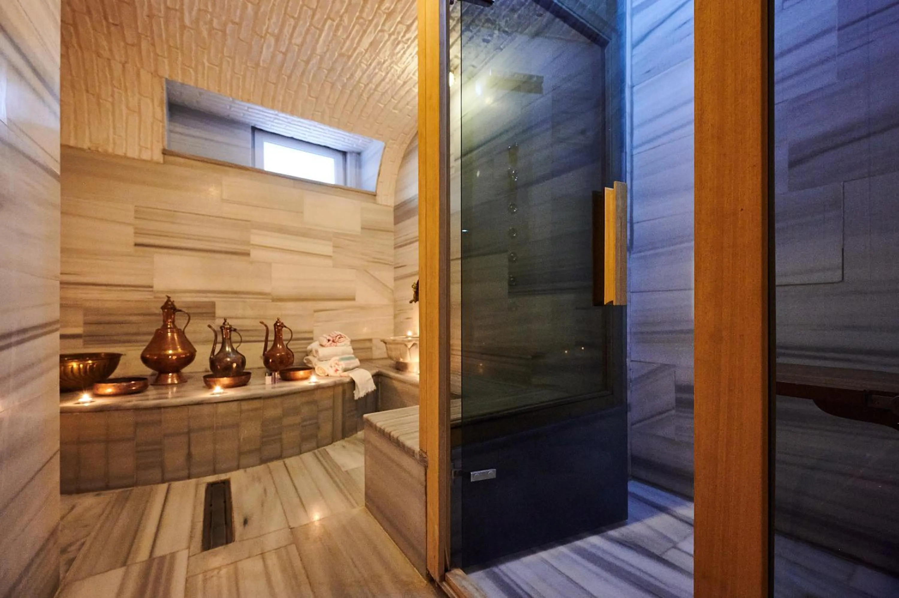 Shower in Faik Pasha Hotels Special Category Beyoglu Istanbul