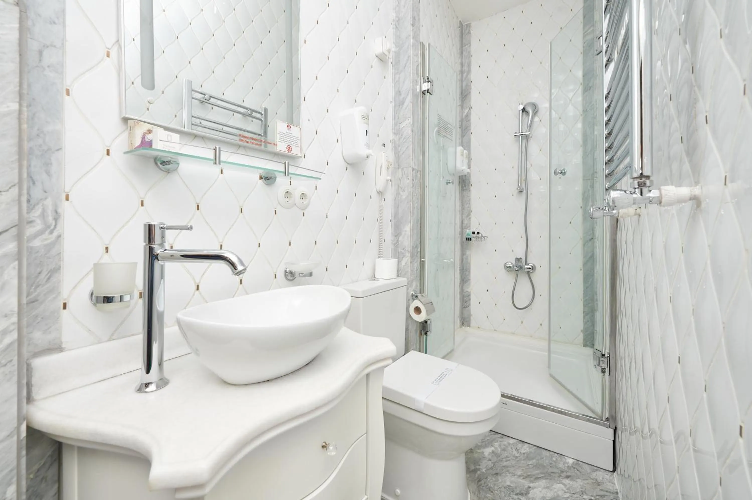 Shower in Faik Pasha Hotels Special Category Beyoglu Istanbul