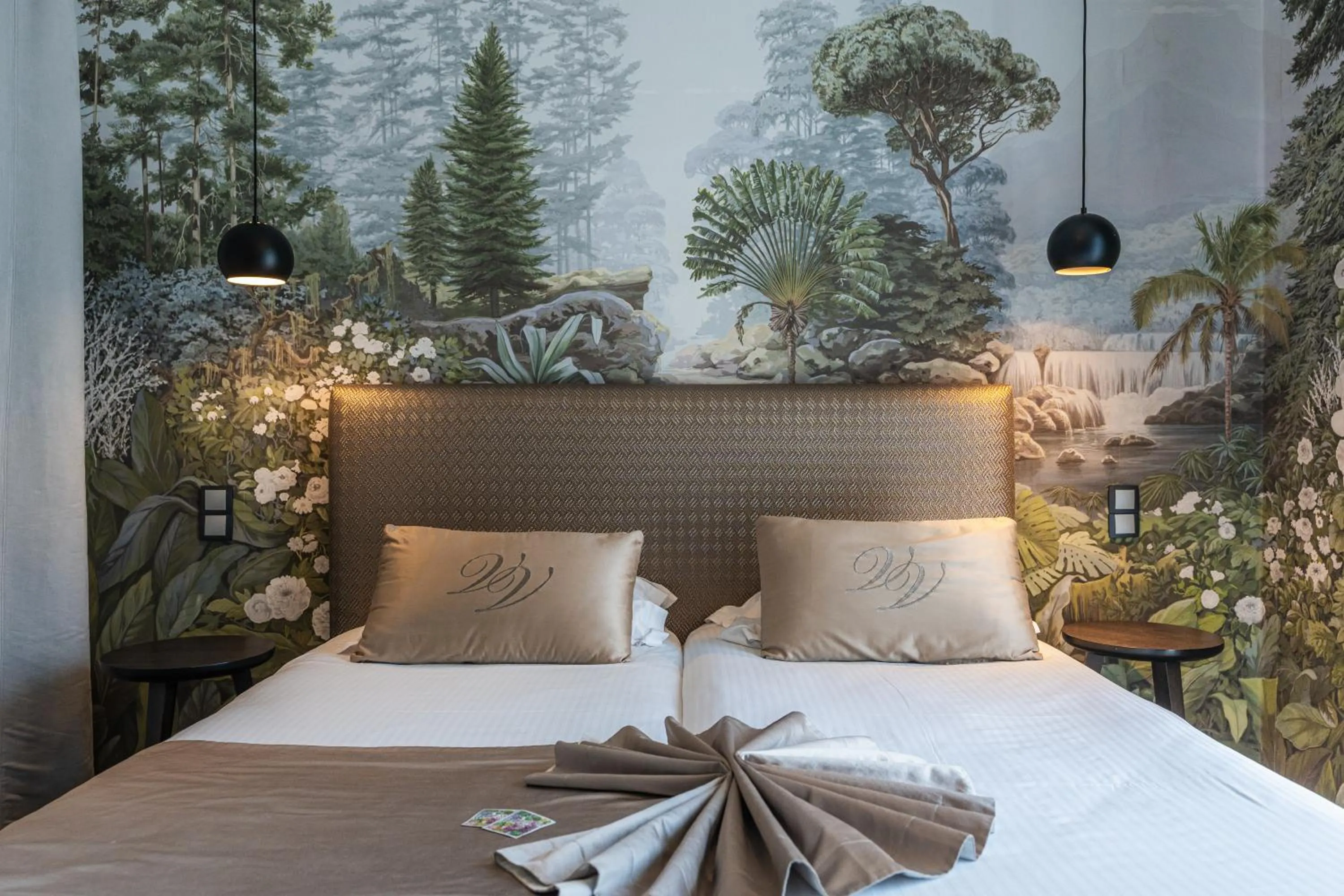 Bed in Hotel Villa Victoria