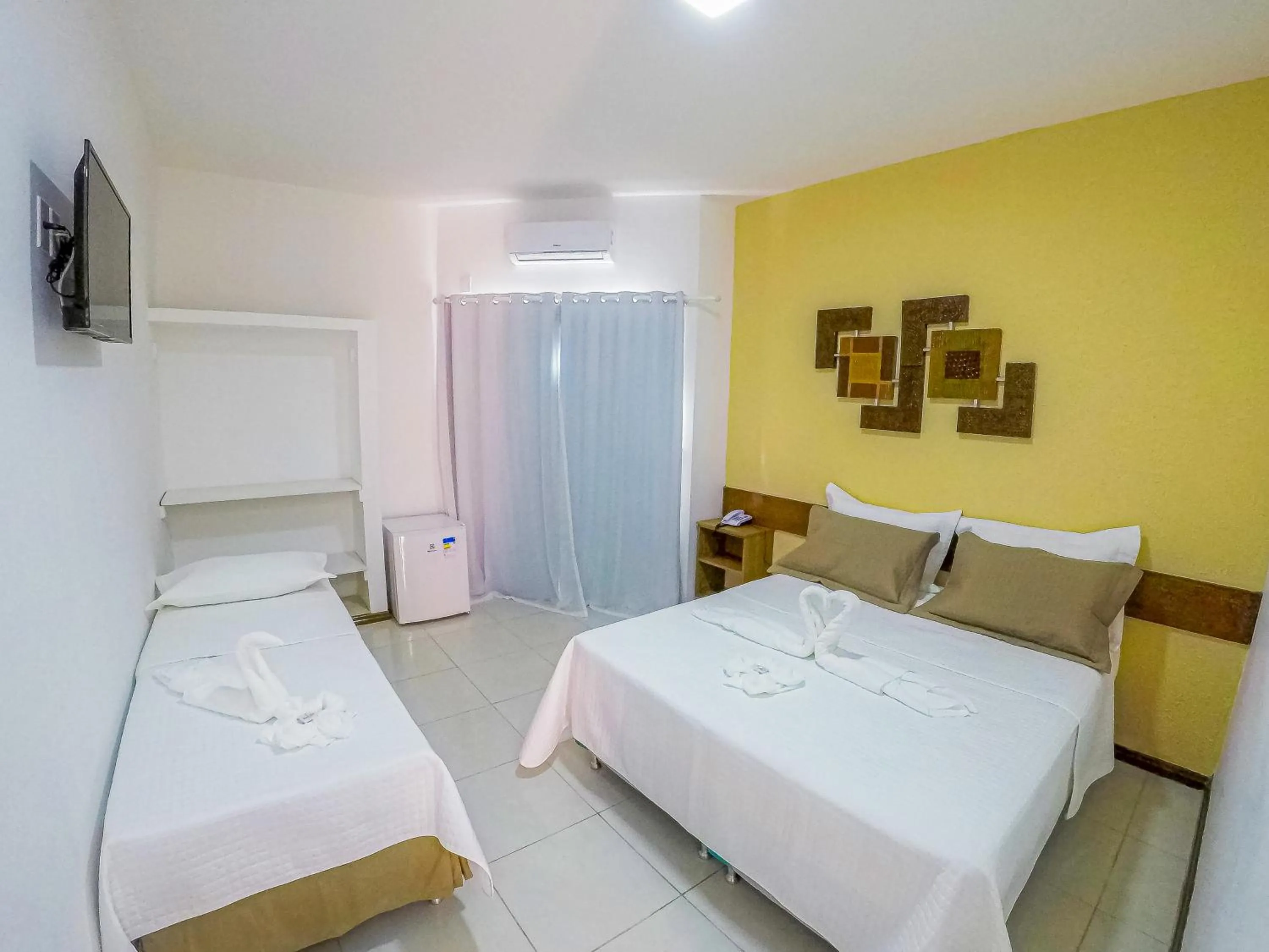 View (from property/room), Bed in Bem Bahia Hotel - Rede Bem Bahia